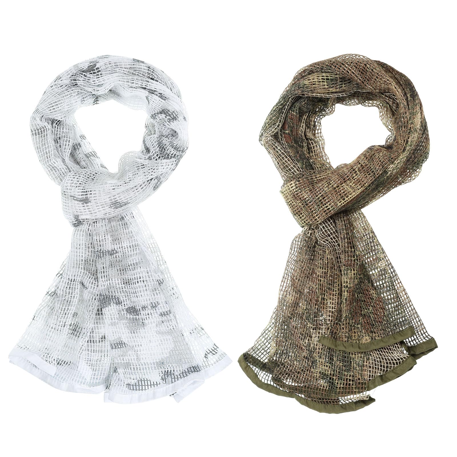 PATIKIL 71"x35" Camouflage Veil Scarf