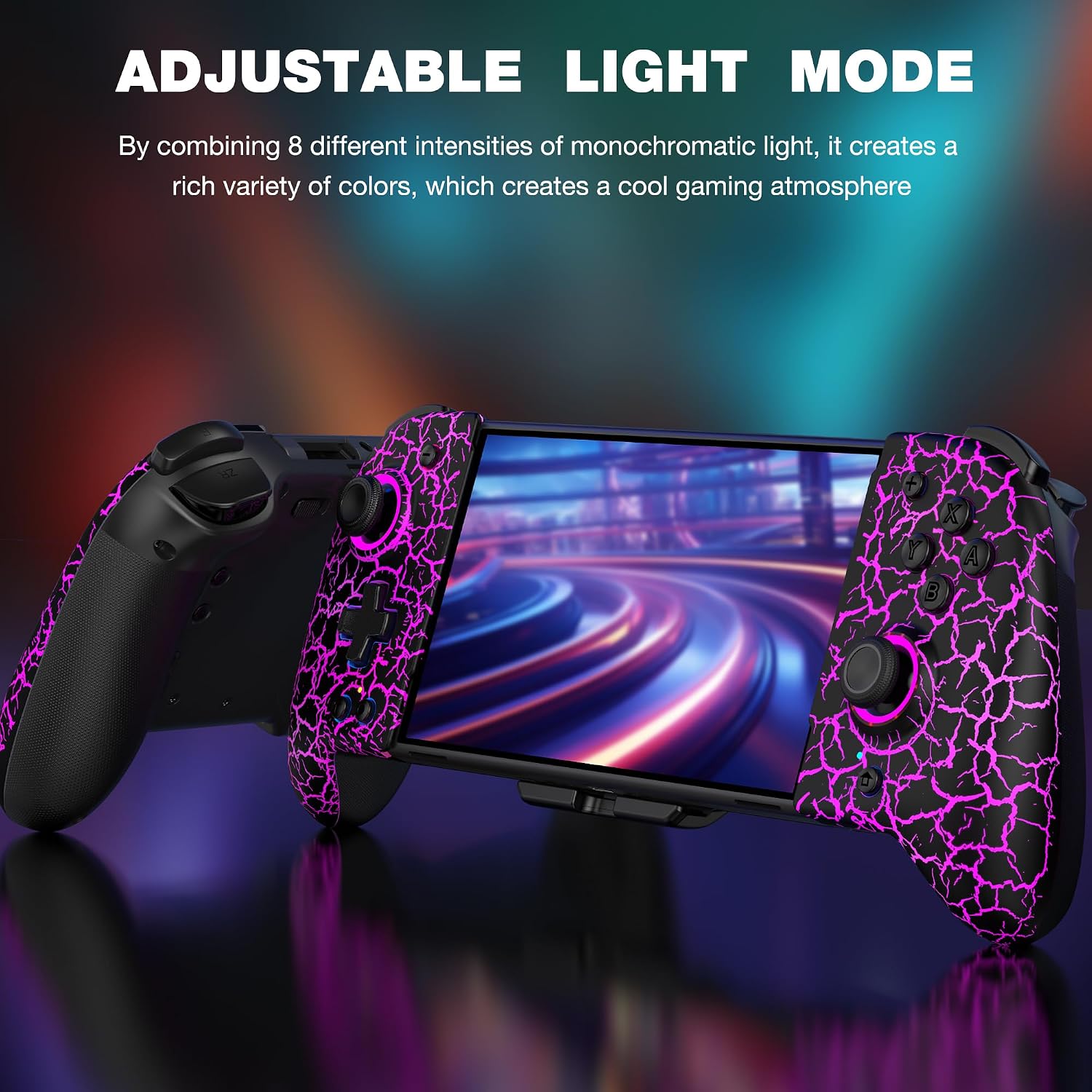 LIFUFUTEE Switch Controllers, Wireless Switch Pro Controller Replacement for Nintendo Switch Controller/OLED, Hall Effect One-Piece Joypad Controller with Programmable/Dual Vibration/Turbo/Wakeup image 2