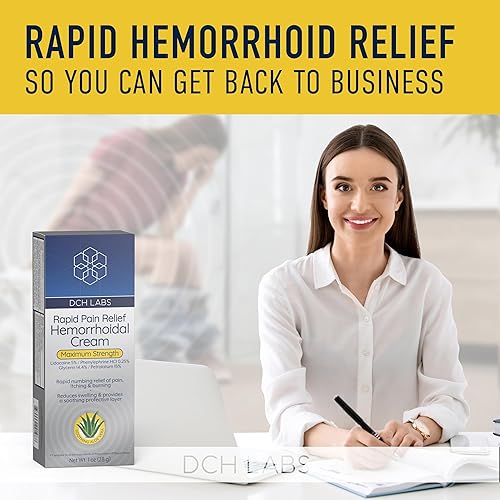 Miniatura 3 de Crema de tratamiento de hemorroides de alivio rápido, máxima fuerza para aliviar el dolor, ardor, picazón, hinchazón y molestias, aloe vera para