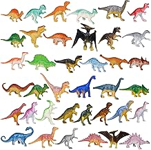 Pack of 39 Dinosaur Figures, Small Mini Collection Dinos Toy