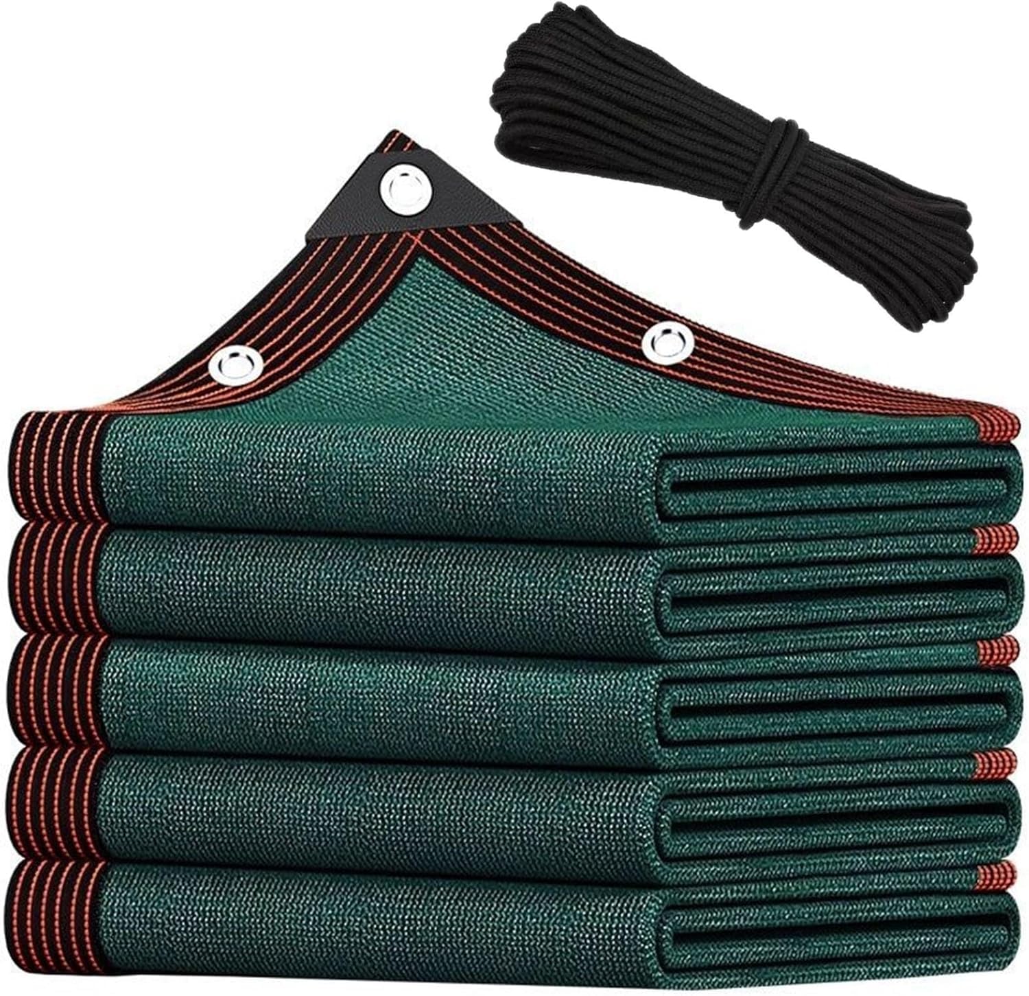 Filet d'ombrage de jardin 4x10m vert avec œillets pour serre