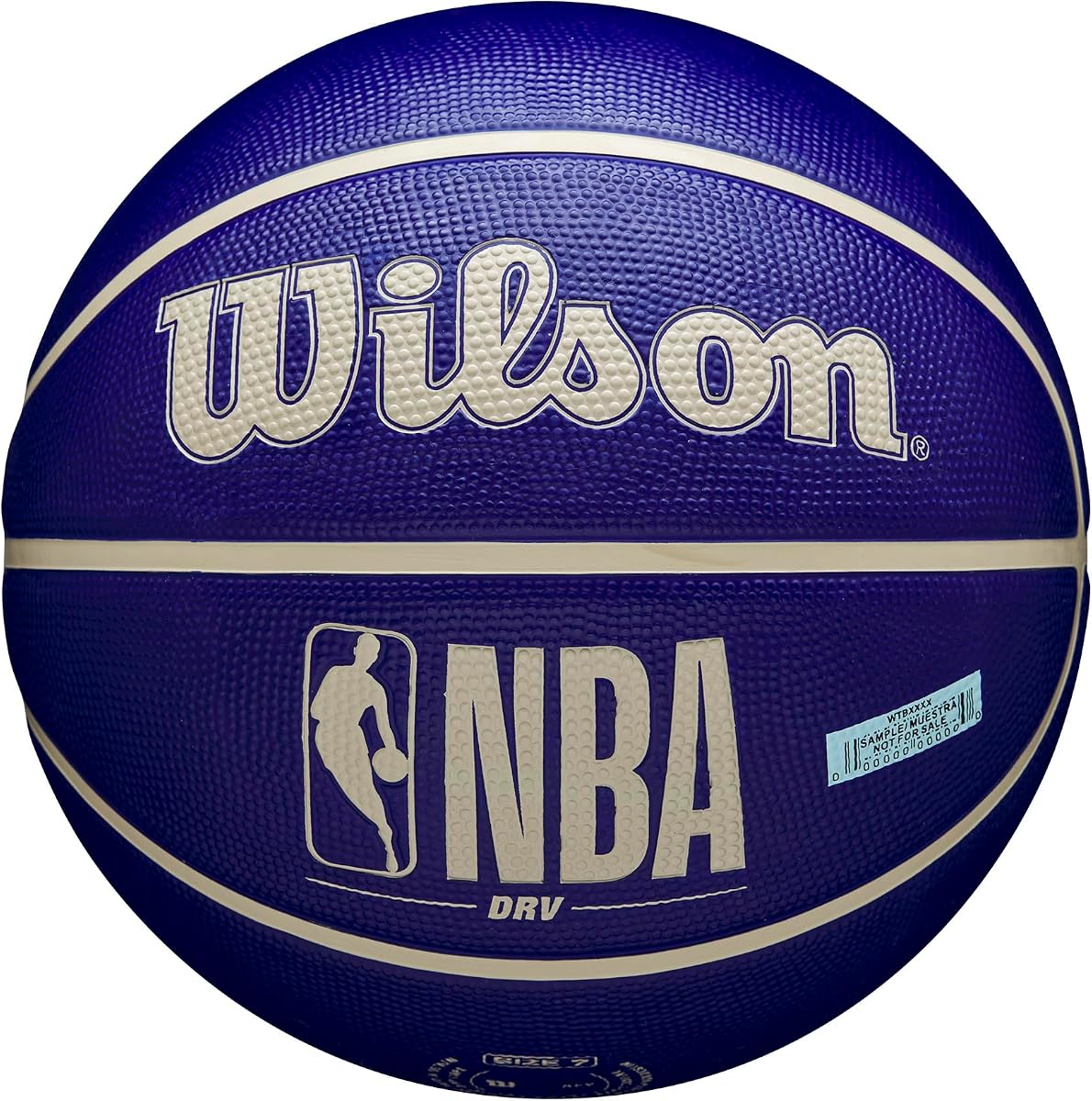 NBA DRV Outdoor Basketball - Indigo/Beige, Size 6-28.5"