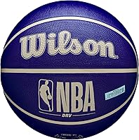 Vista 12 de Wilson NBA DRV Outdoor Basketball with Pump Dazzle Camo Indigo/Verde azulado