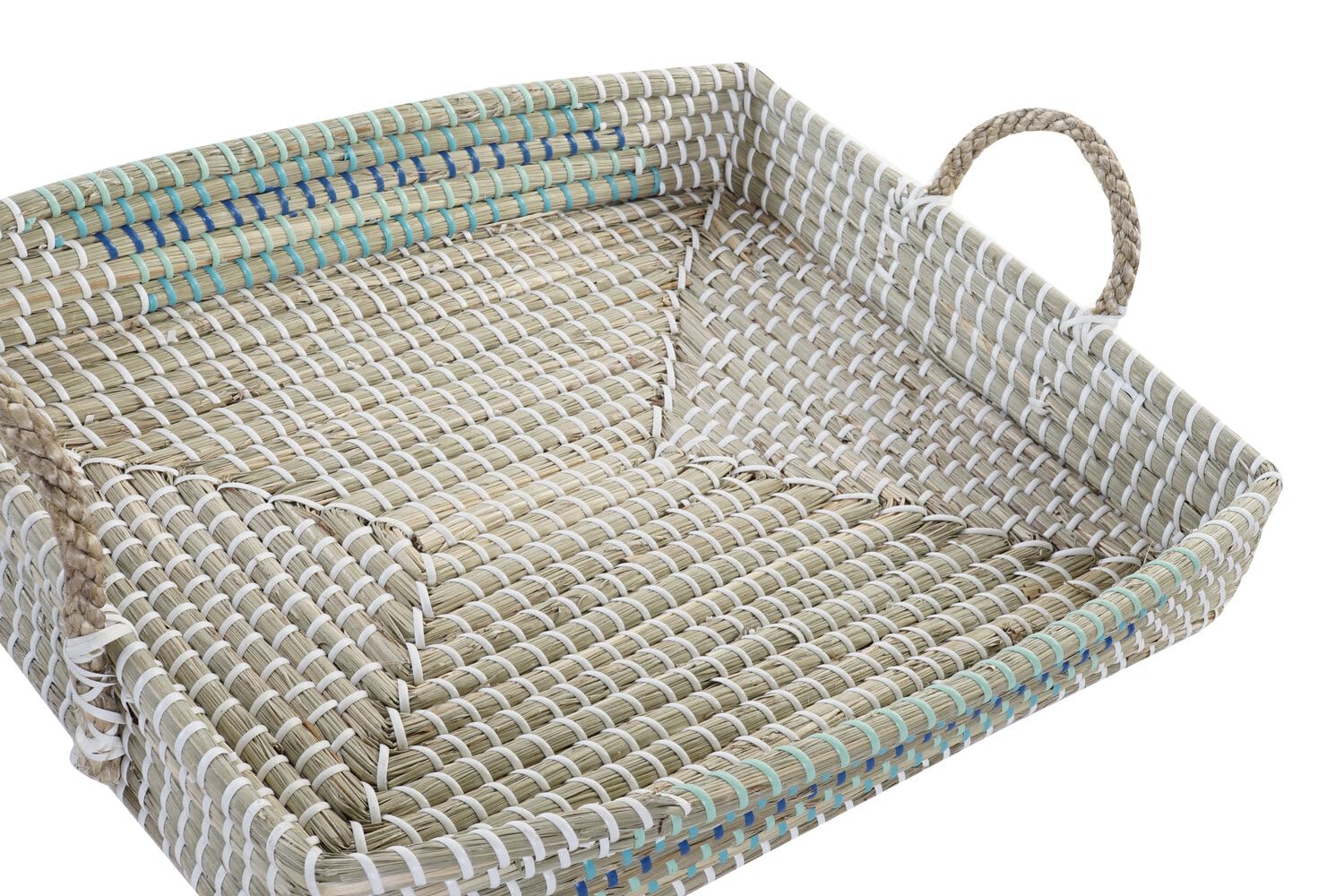 BANDEJA DECORACION SET 2 SEAGRASS 48X38X15
