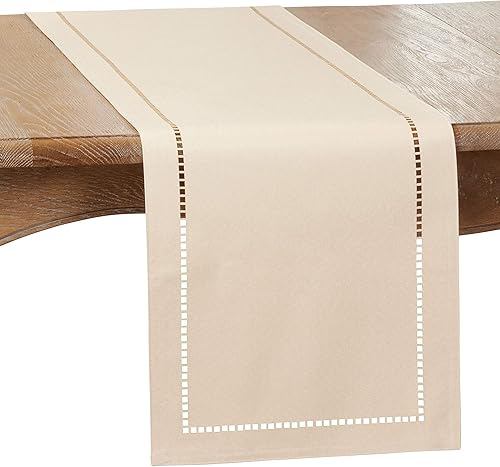 Miniatura 1 de Camino de mesa de punto vainica cortado con láser