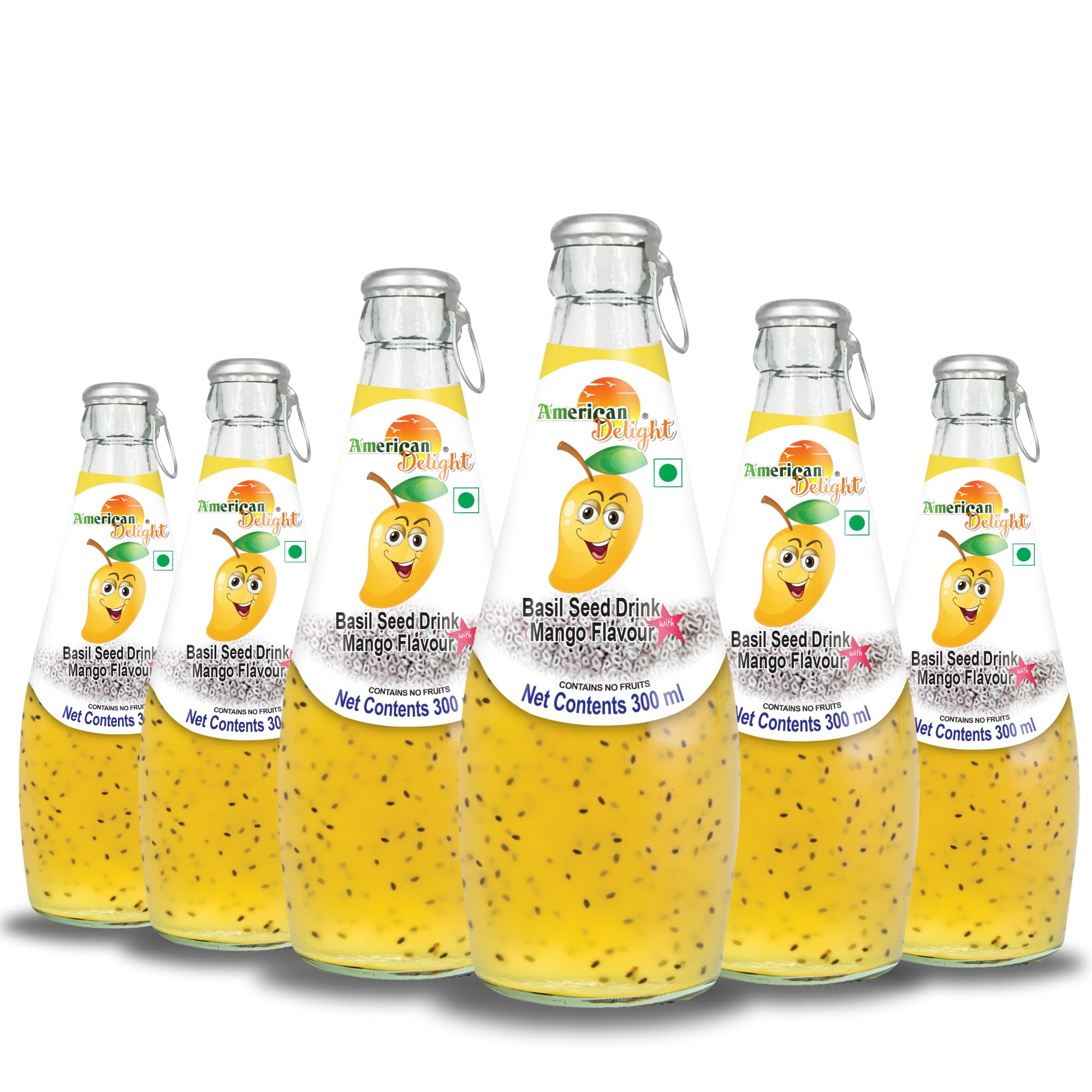 American Delight Mango Flavored Drink with Basil Seed (Pack of 6 x 300ml) | Flavored Drink | Mango Flavored Drink | Ready to Serve (B0B19WNJY4) Amazon Price History, Amazon Price Tracker