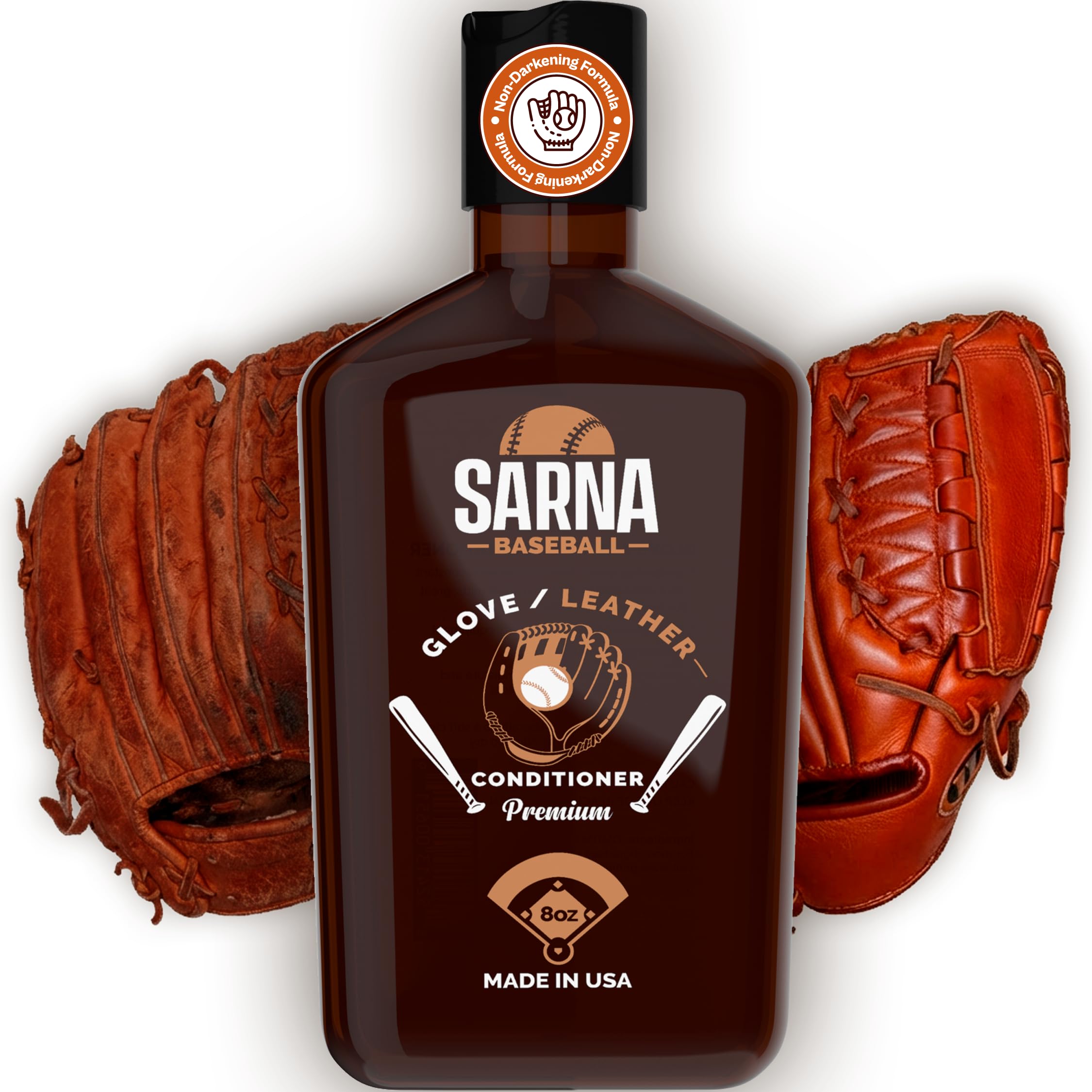 Glove Leather Care - Use on Baseball Gloves, Softball Gloves, and Other Leather Sports Equipment Made in USA!