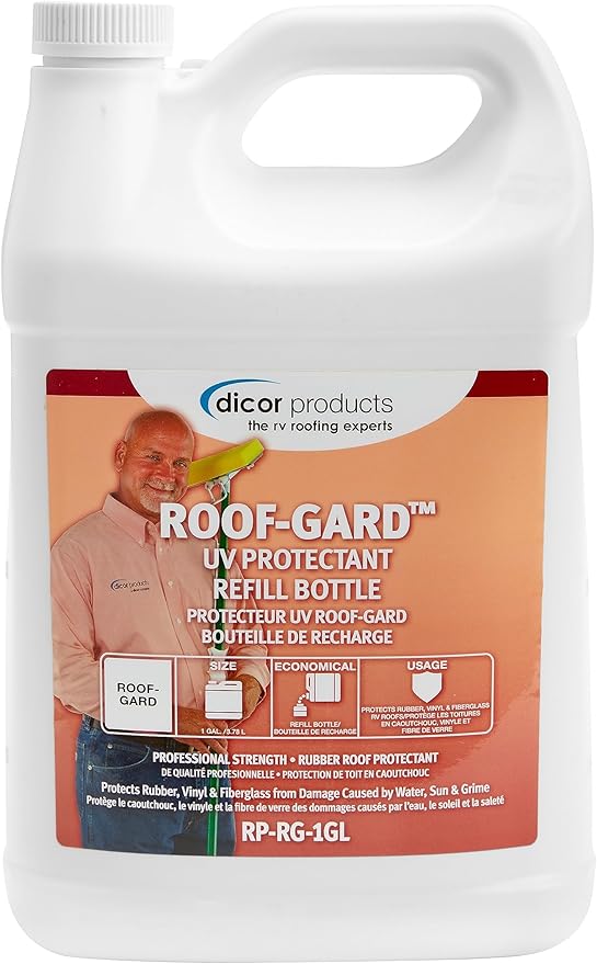 Dicor RPRG1GL Roof Guard RV Roof Protectant Spray, White, Cleaning