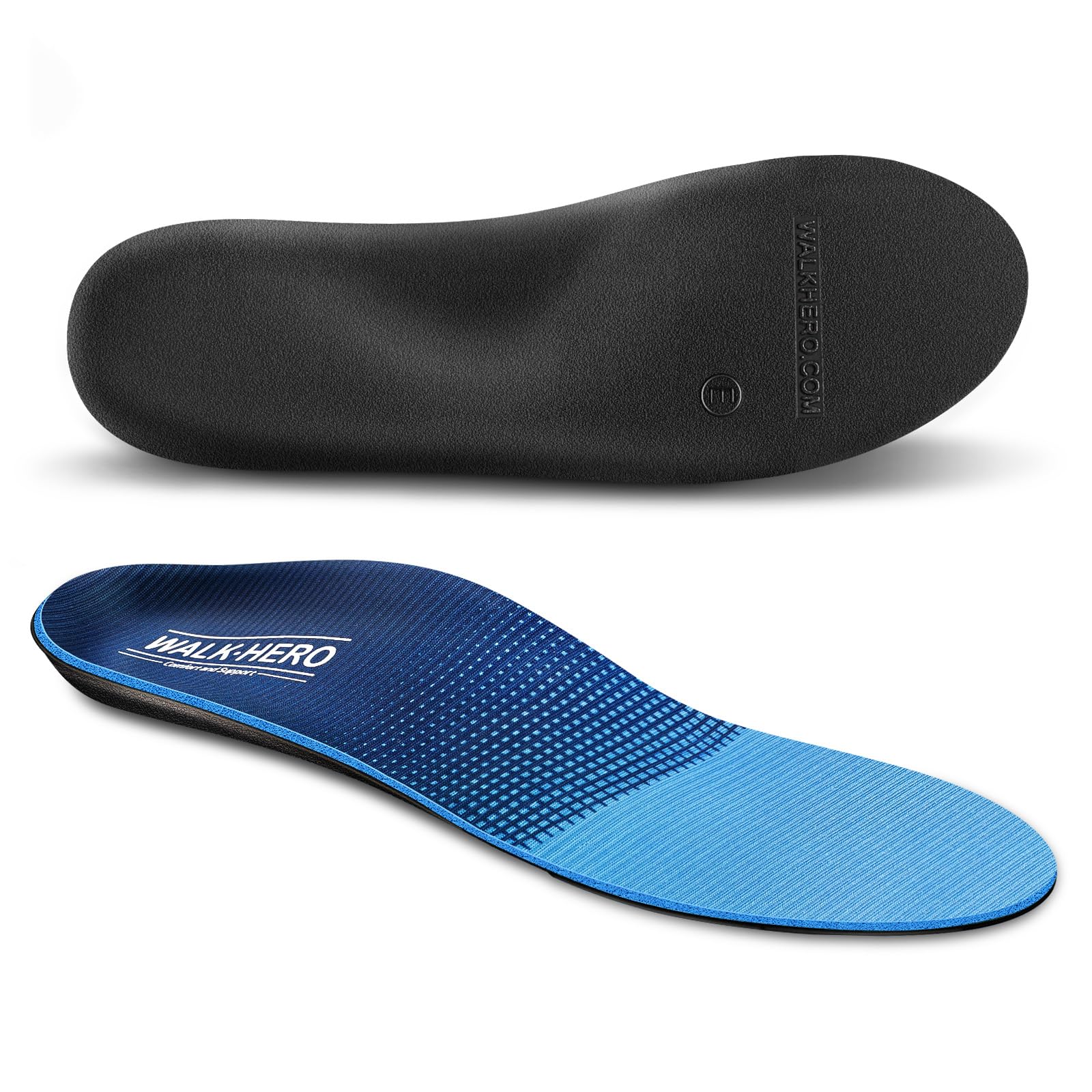 Plantar Fasciitis Feet Insoles Arch Supports Orthotics Inserts Relieve Flat Feet, High Arch, Foot Pain Mens 10-10 1/2 | Womens 12-12 1/2