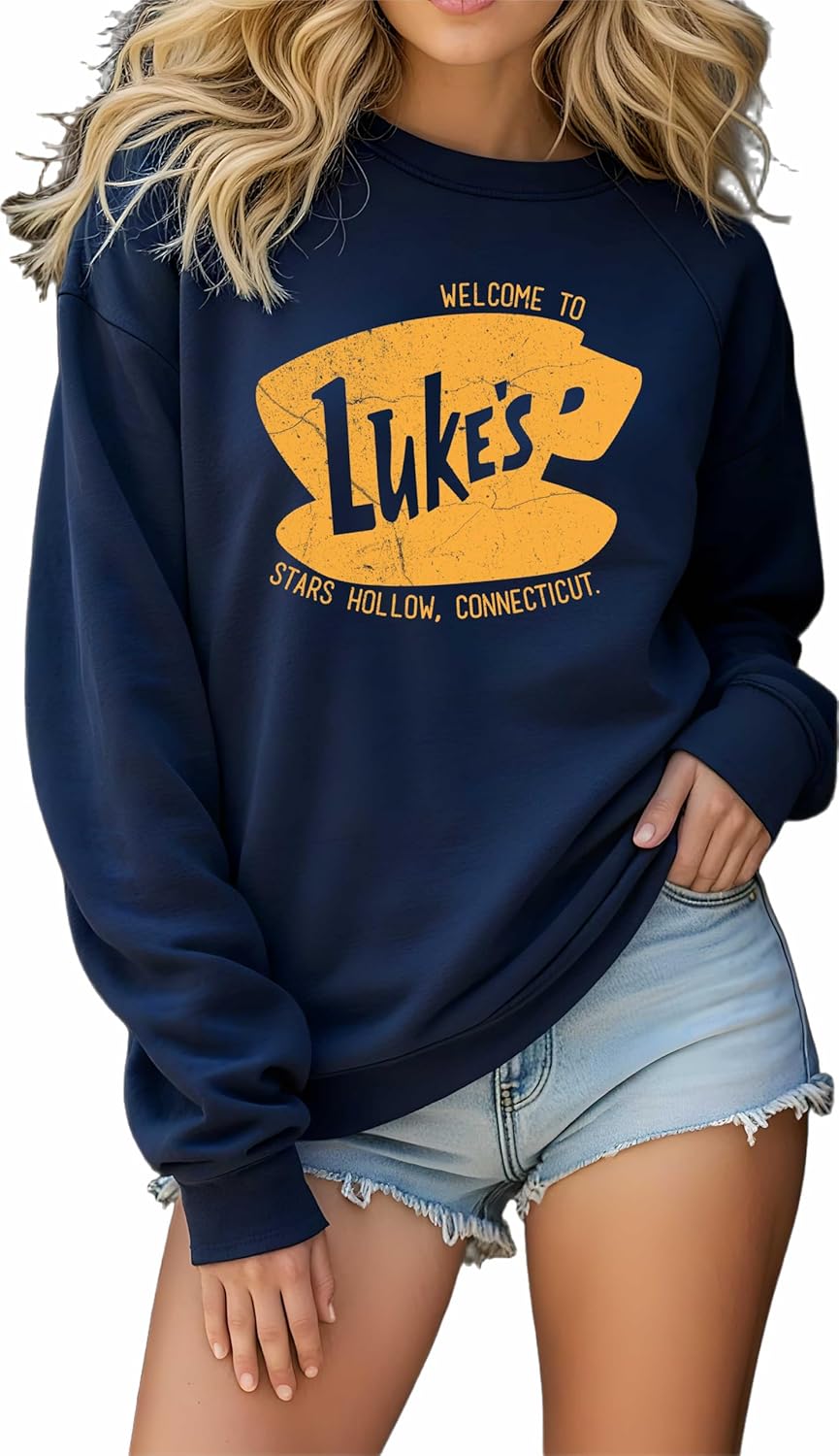 Luke's Diner Sweatshirt – Stars Hollow Inspired Pullover, Cozy Vintage Coffee Shop Hoodie, Classic 1779 Sweatshirt, Comfy Fall Aesthetic Apparel - Image 3