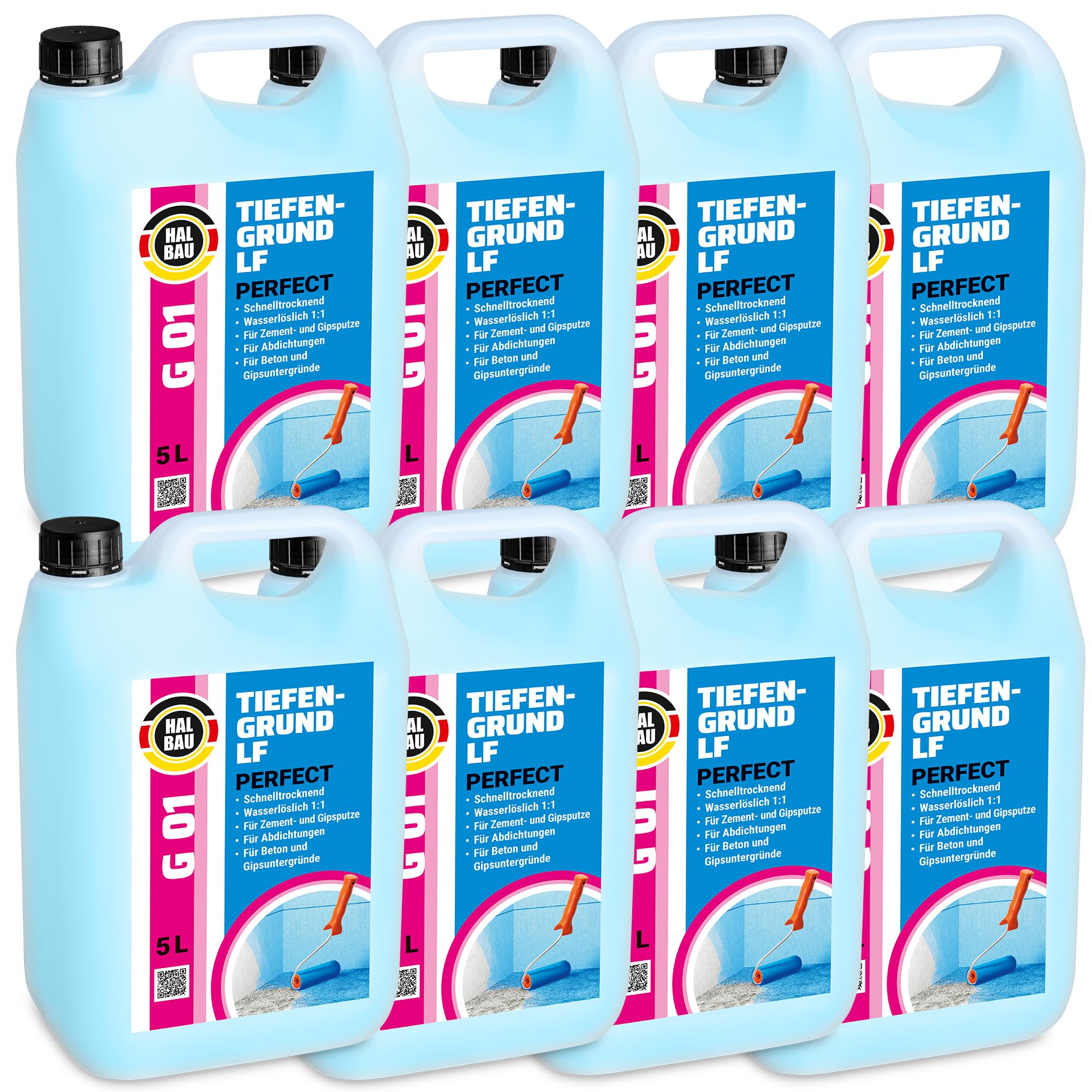 LF Perfect G01 - Imprimación profunda (40 L, preliminar bajo impermeabilización, imprimación para yeso, hormigón, imprimación profunda para interiores, exteriores)