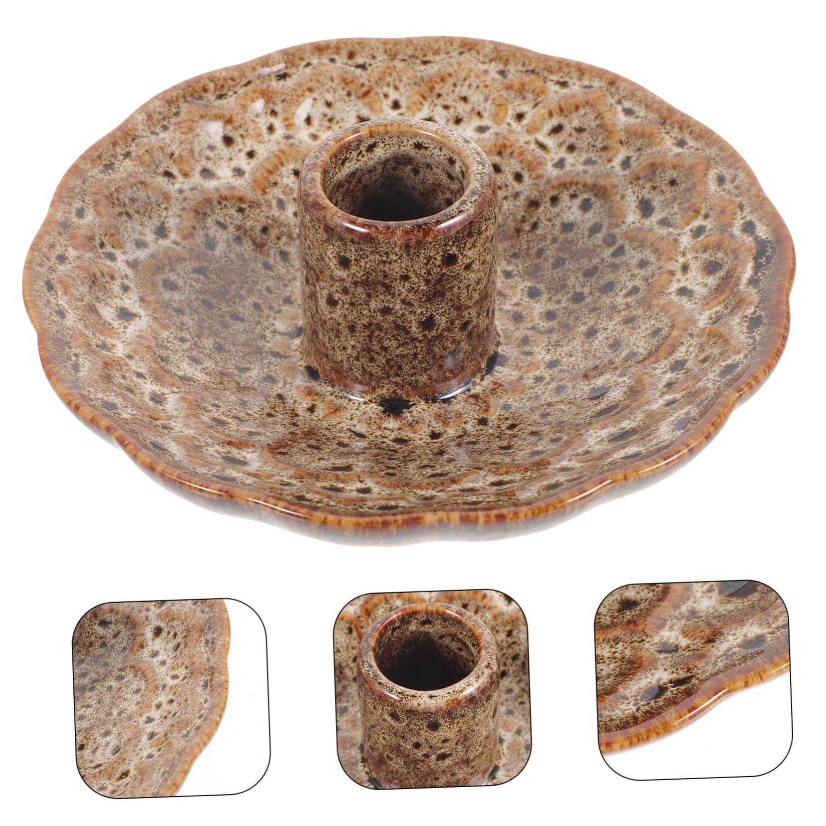 SOLUSTRE 5 Stück Keramischer Salbei Räucherstäbchen Halter Eleganter Tischmittelpunkt für Moderne Dekoration und Leicht für Aromatische und Meditation