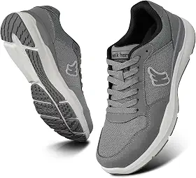 Tênis masculino de caminhada para fascite plantar, suporte de arco com sola de borracha antiderrapante, sapatos ortopédicos casuais confortáveis com bico largo