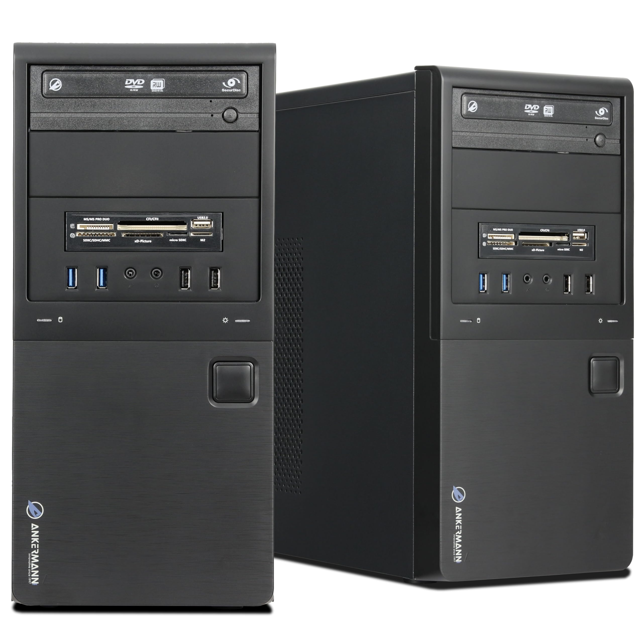 Ankermann Business Work V3 | AMD Ryzen 5 5600GT | 16Go RAM | 480GB NVMe SSD | Windows 11 | WiFi | Libre Office