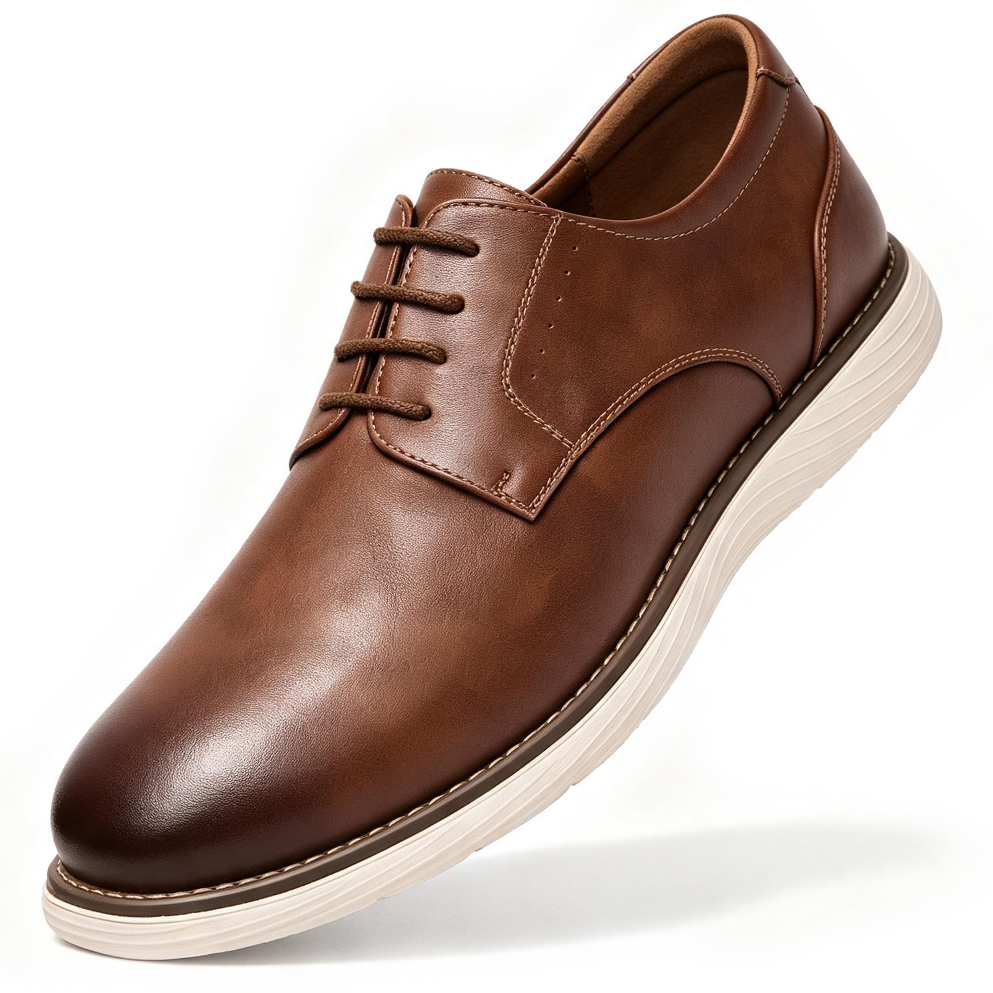SILENTCARE Men's Casual Dress Sneaker Shoes Business Formal Derby Oxfords Comfortable Classic Lace Up Shoes