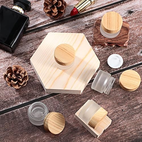 Miniatura 6 de Geiserailie 60 Piezas Envases Cosméticos de Vidrio Envases de Muestra Vacíos con Tapas a Prueba de Fugas Envases de Muestra de Maquillaje para