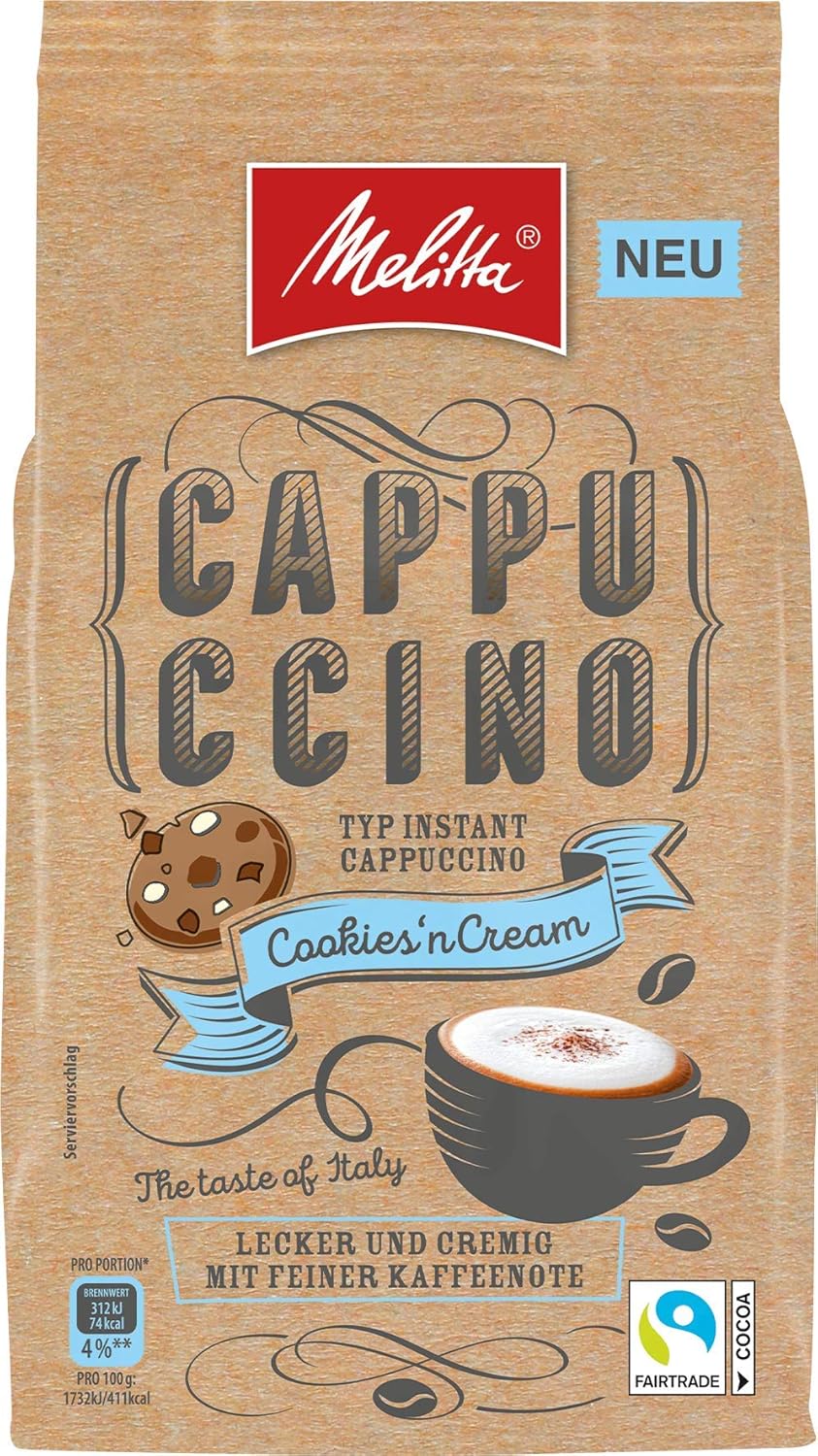 Melitta Instant Cappuccino Cookies N Cream 330g Amazon De Lebensmittel Getranke