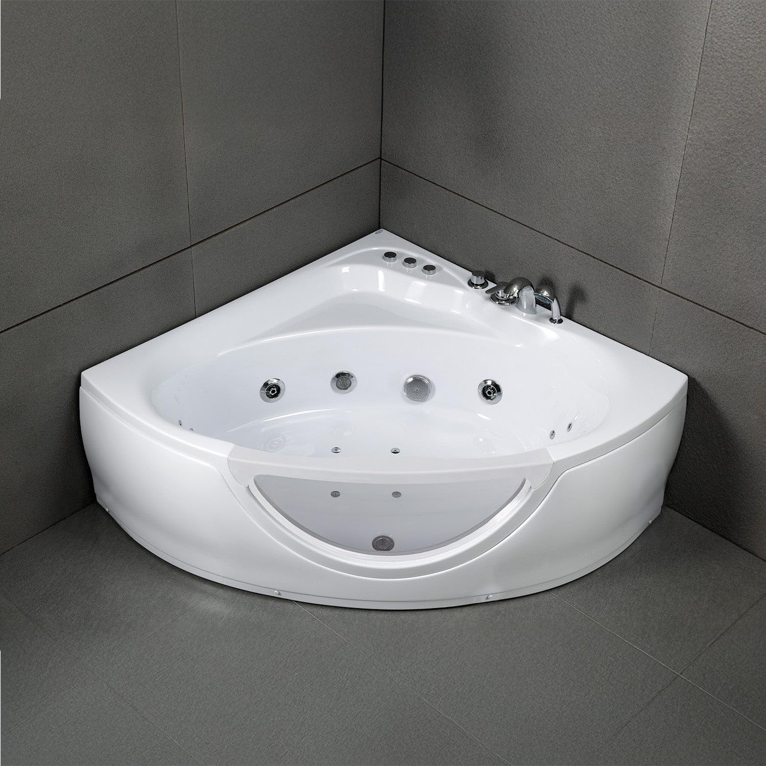 SPALINA TASMANIE White Jets - Vasca idromassaggio oblò L 135 x l 135 cm, by