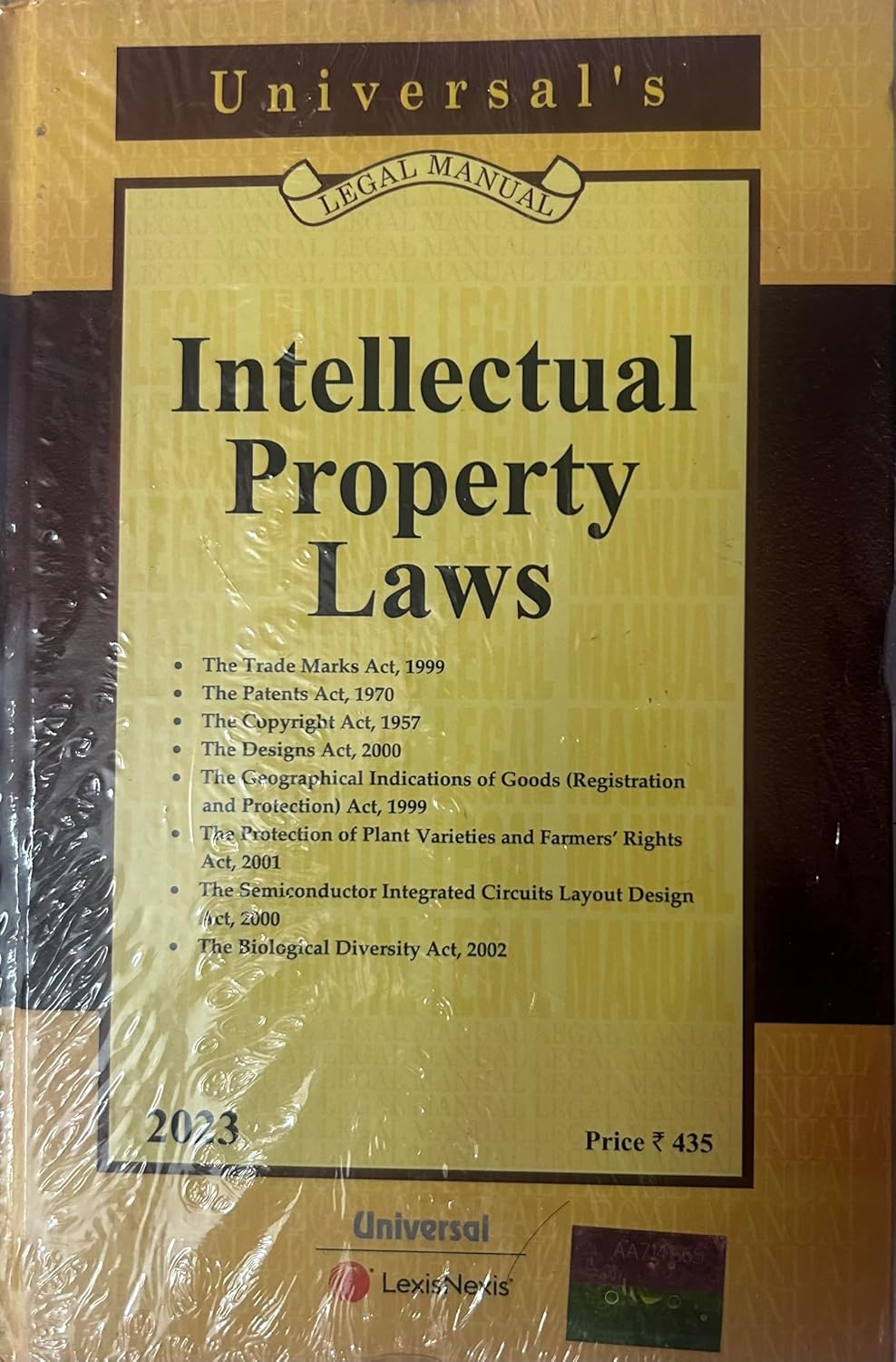 Buy Intellectual Property Laws [Legal Manual] [2021e] [Paperback] Lexis