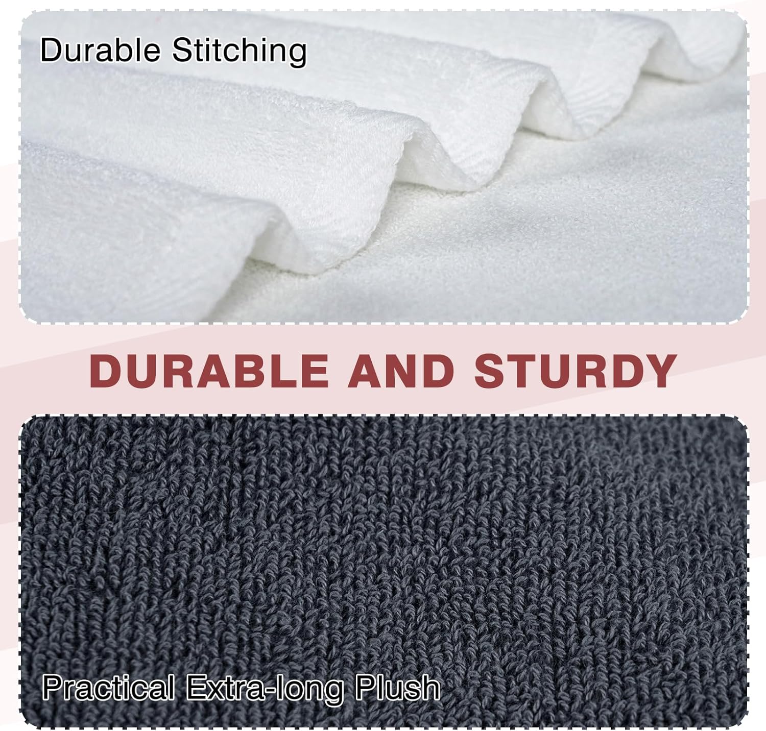 Jumbo Bath Towel Sheet Set: 2 Pcs 35X70 Cotton Luxury Extra Large Bath Sheets - Highly Absorbent Ultra Soft Quick Dry Oversized Lightweight Shower Towels for Adults Hotel Machine Washable (Dark Gray)