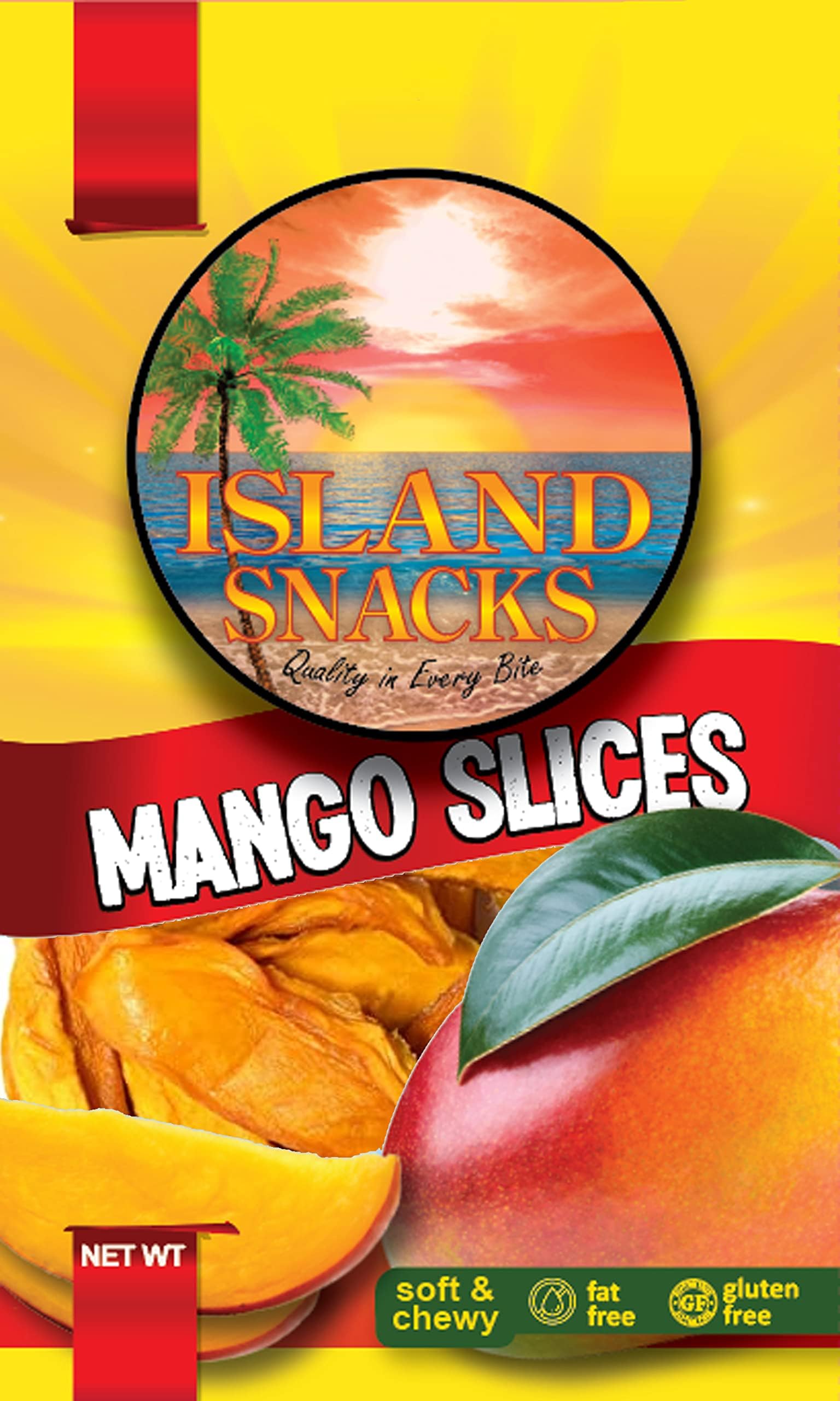 Island Snacks Lemon Mango, 4-Ounce (Pack of 36)