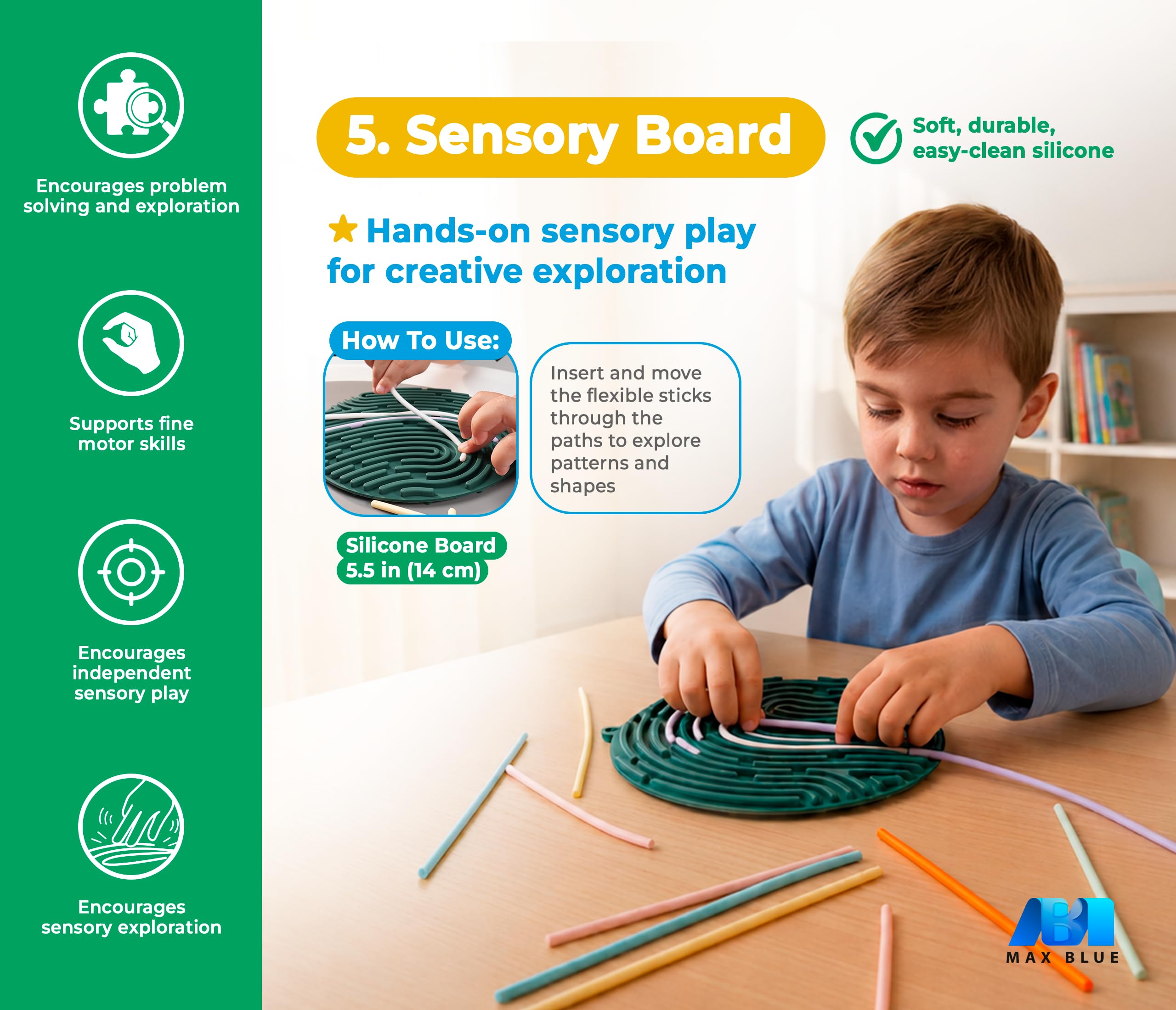 98 piezas 5 en 1, juguetes sensoriales, Montessori, juguetes para ansiedad, 69 cuentas de cordones, bolas elásticas, juguetes silenciosos, tablero de actividades sensoriales, tubos elásticos, juguete