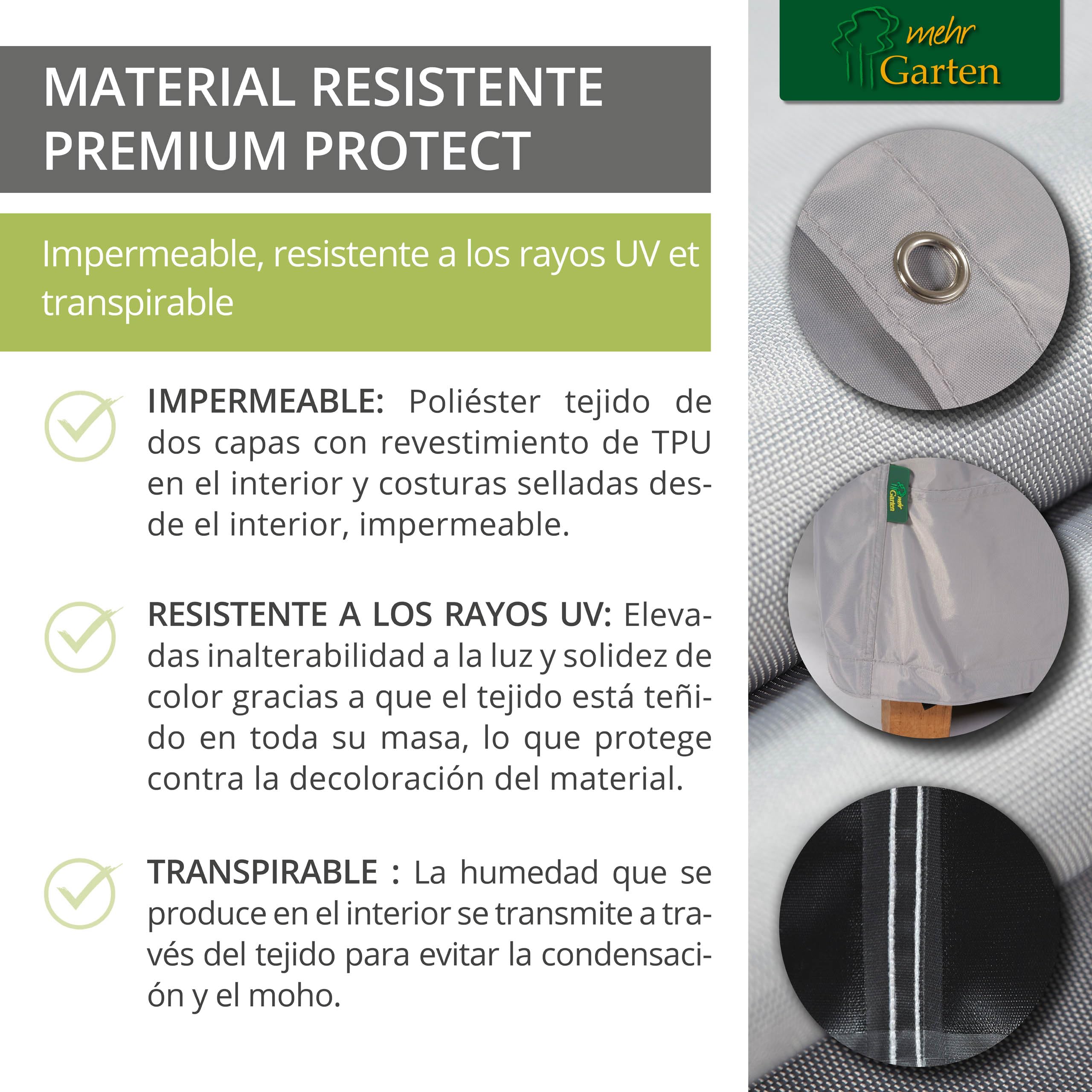 Premium Protect Funda sillas apilables 68x96x110/150 cm