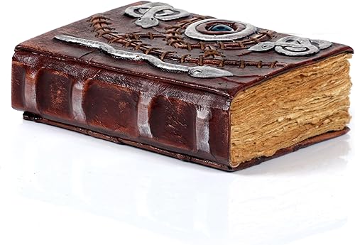 Vista 20 de Libro de hechizos Hocus Pocus, libro de hechizos Hocus Pocus, regalos de utilería, decoraciones de Halloween, decoración de cuero, diario de Negro