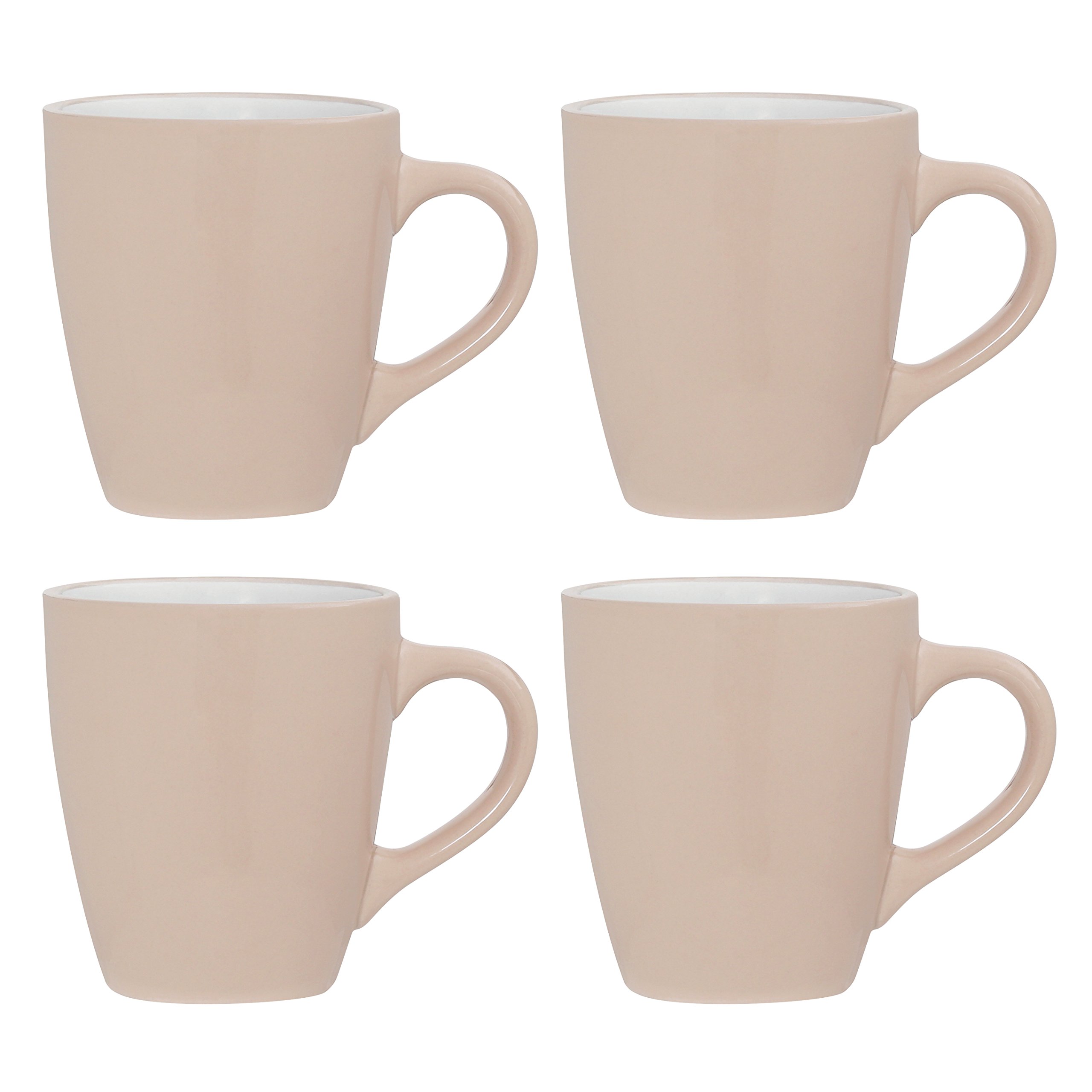 Premier Housewares Sienna Mugs, Natural, Set of 4