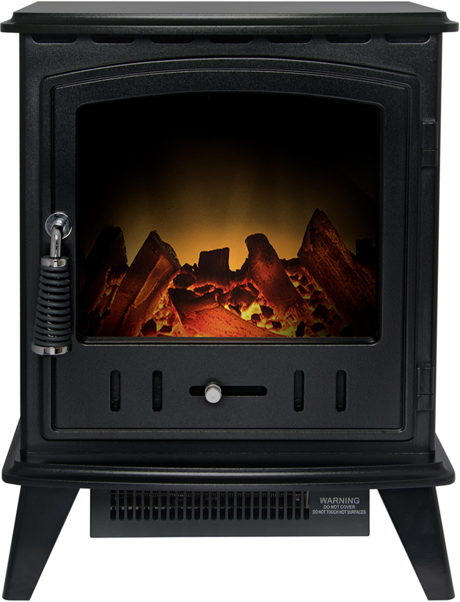 Adam Aviemore - Fuego eléctrico (enchufe europeo), color negro