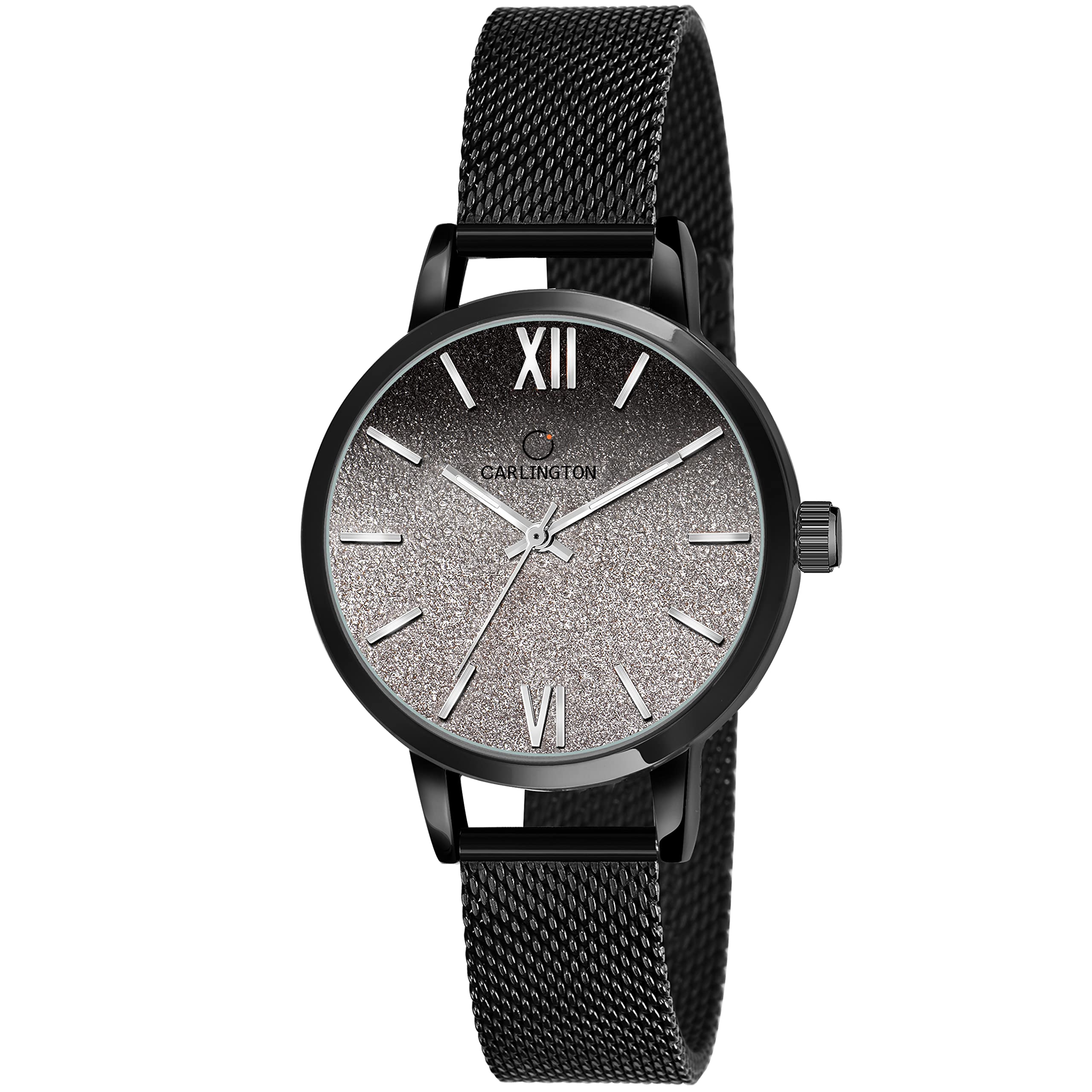 Carlington Metal Analog Dial Women & GirlS Watch(Black Dial Black Colored Strap), Black Band (B09LR3H3XL) Amazon Price History, Amazon Price Tracker