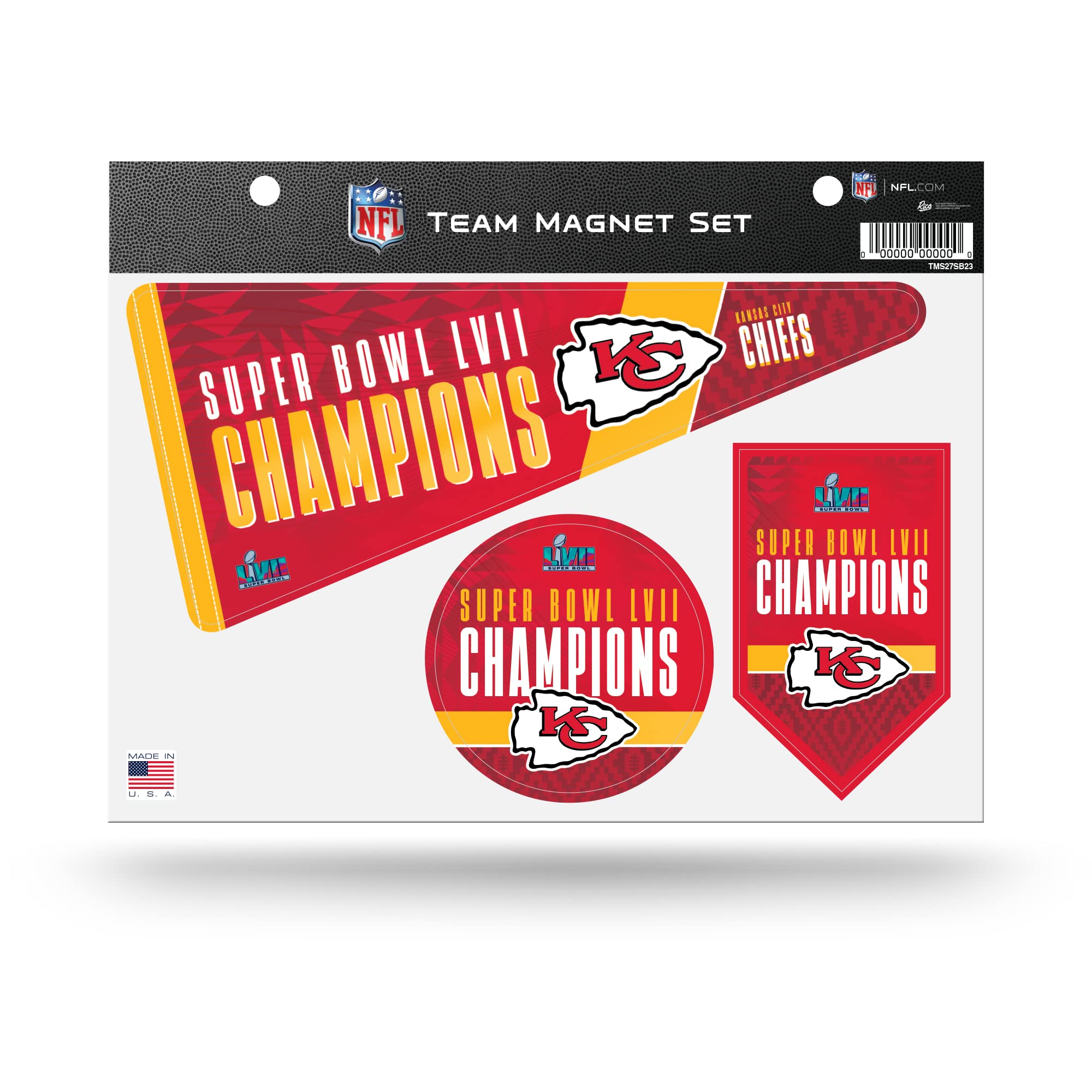 Magnets NFL Kansas City Chiefs pour décorer votre réfrigérateur et bureau