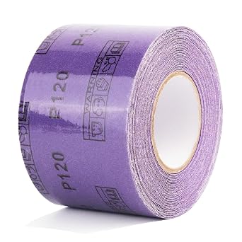 100 Grit PSA Purple Ceramic Sandpaper Roll 2-3/4x10 Yards Film Sanding Roll