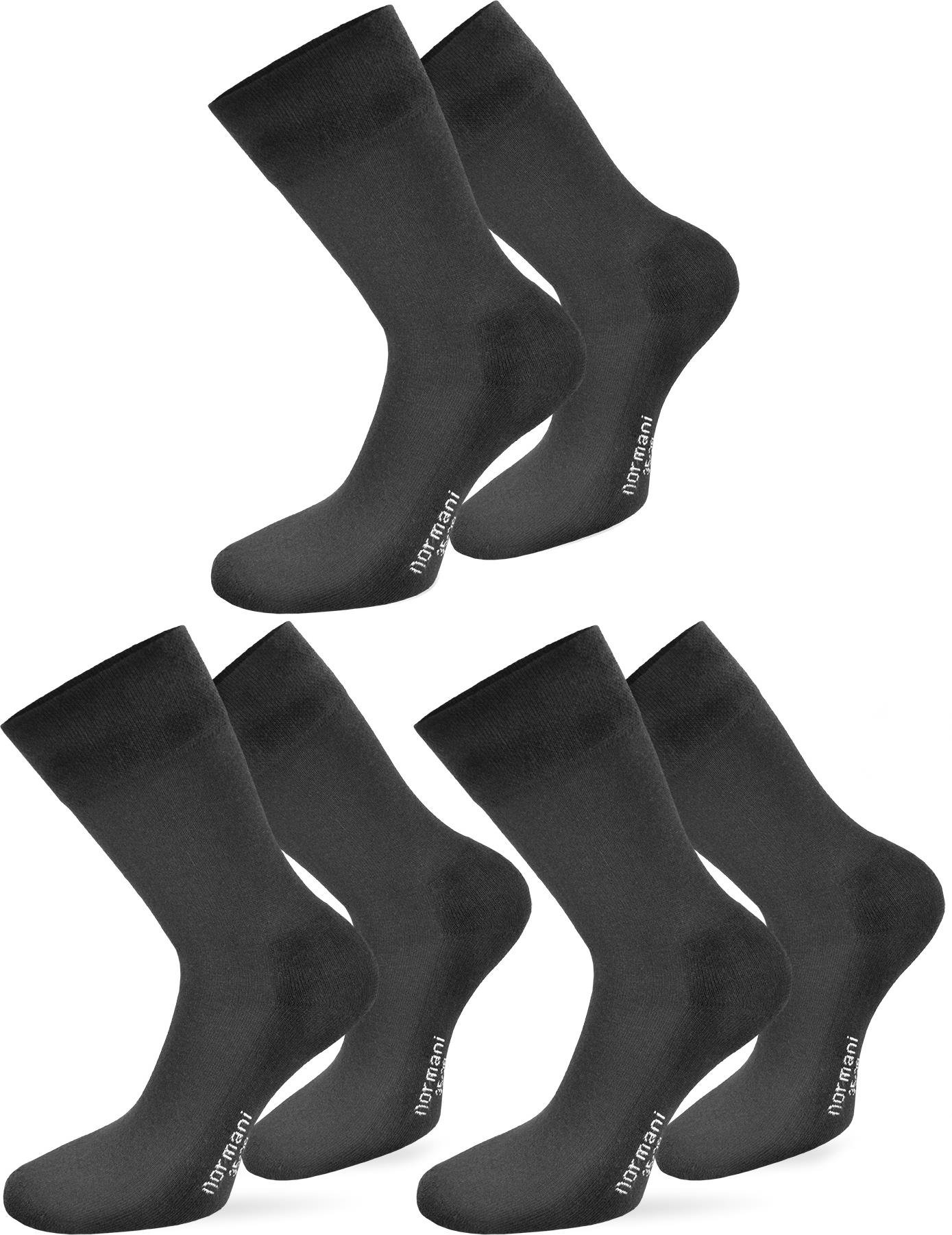 normani 6 Paar Komfortsocken aus Baumwolle mit Frotteesohle