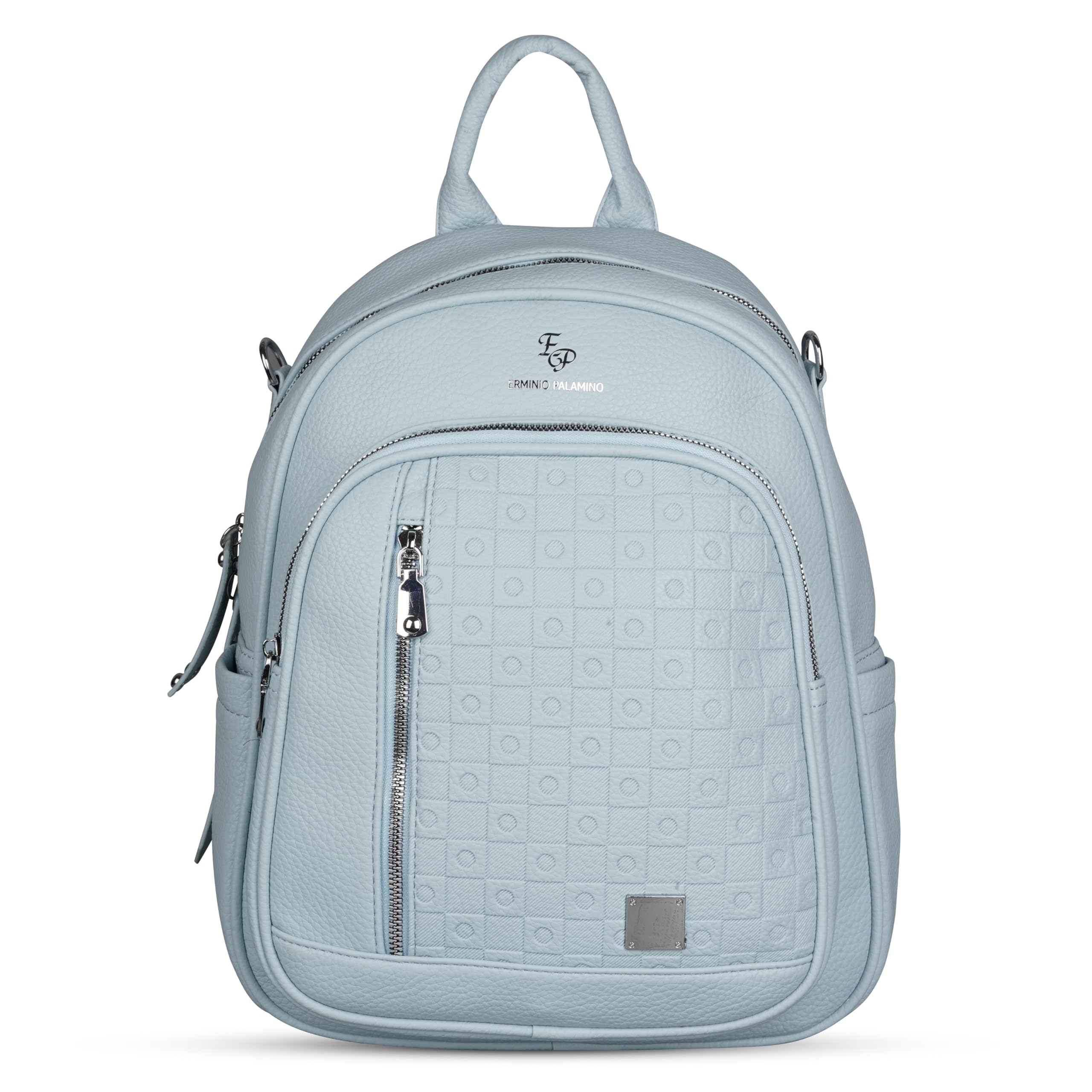 Women's Backpack, Pink, Textured Pattern Design with Adjustable Straps and Multiple Compartments-image-25