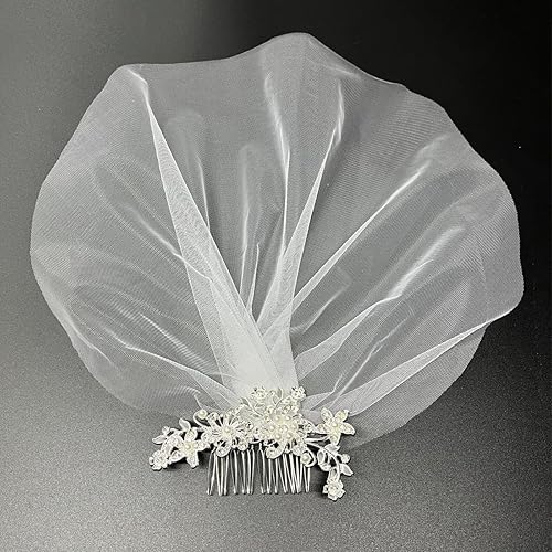 Miniatura 6 de Juego de 16 peines para el cabello de boda, color plateado brillante, perla, mariposa, mariposa, novia, horquilla, peine para el cabello, peine