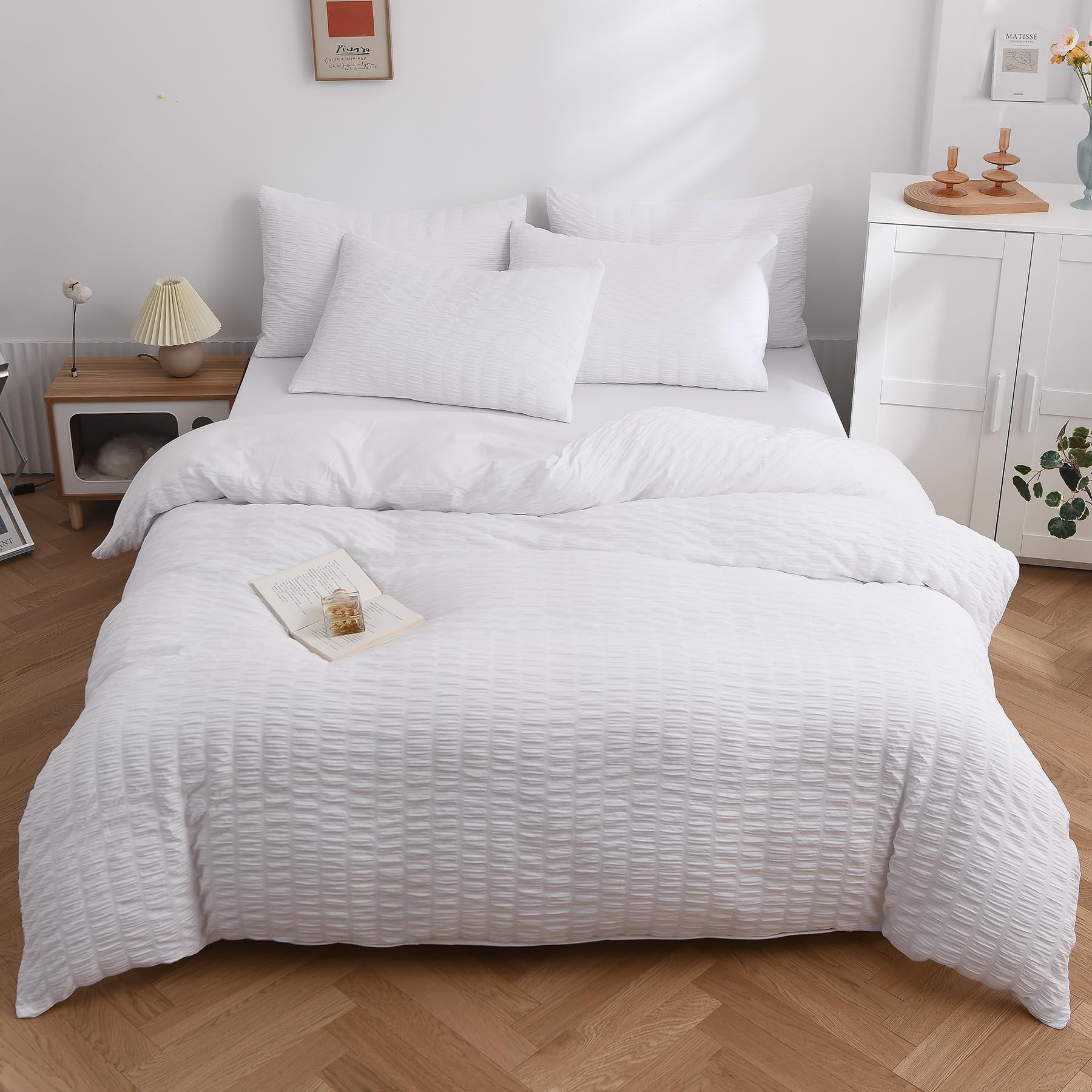 Amazon.co.jp Kumori Bedding Cover Set, Duvet Cover Set, Washed