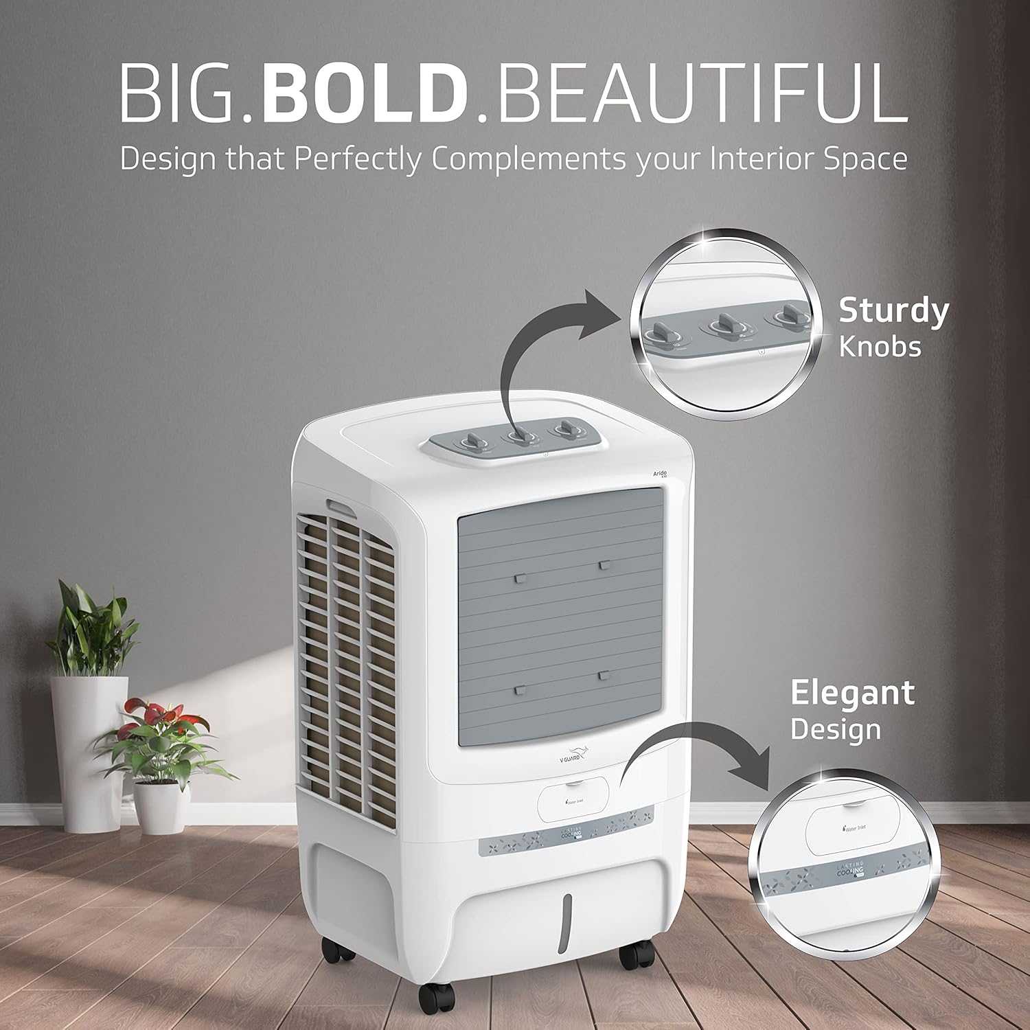 New Year Sale V-Guard Arido F70 Air Cooler | 70 Litre | Air Delivery- 4700 2 New Year Sale V-Guard Arido F70 Air Cooler | 70 Litre | Air Delivery- 4700
