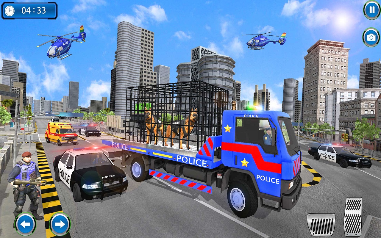 Hundetransporter-Simulation der US-Polizei