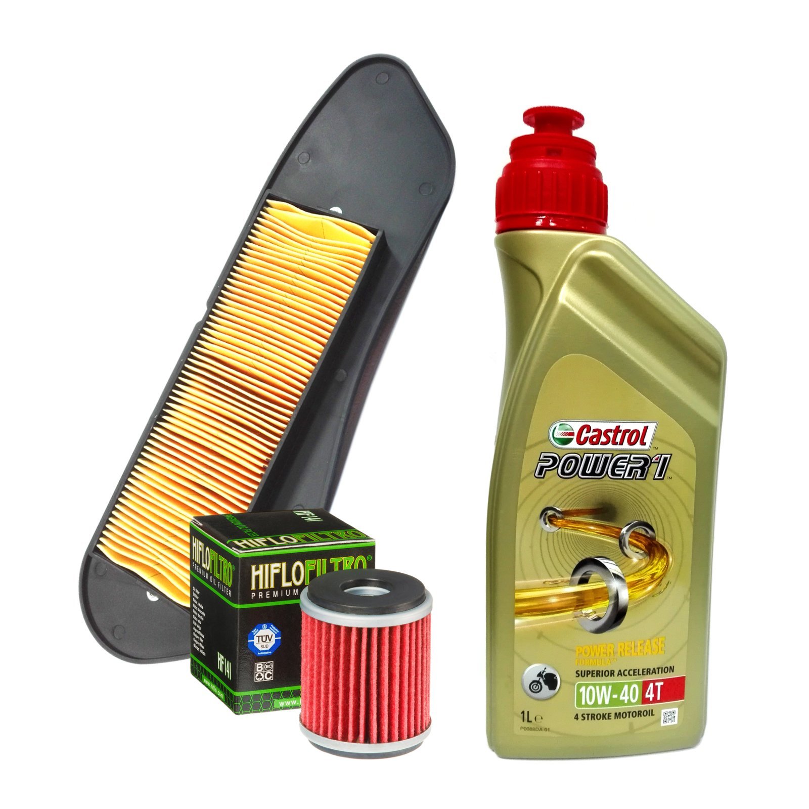Kit tagliando Castrol 10W40 filtro olio aria Yamaha VP X-City/YP X-Max R 125