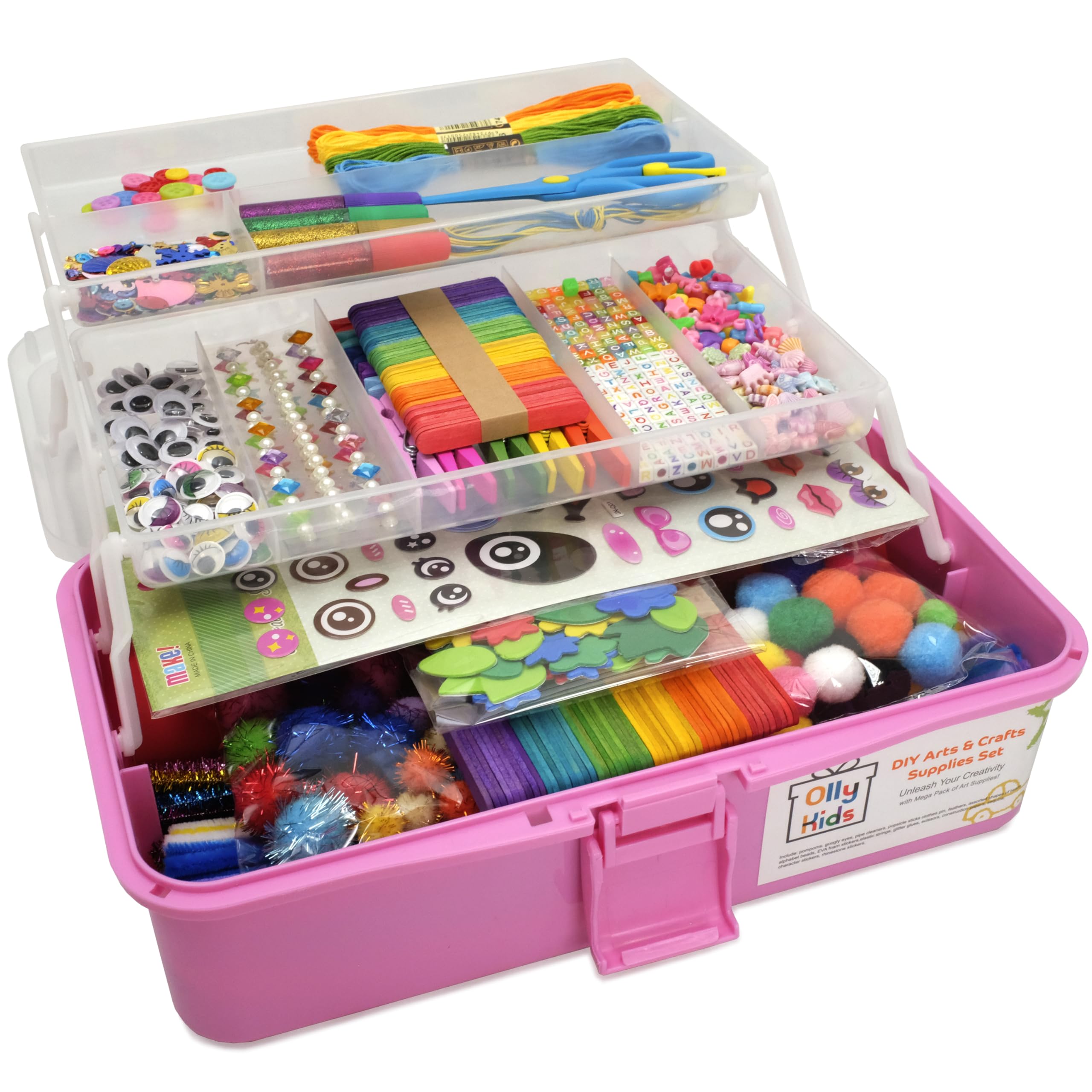 Amazon.com: Olly Kids Arts and Crafts Supplies for Kids Girls 4 5