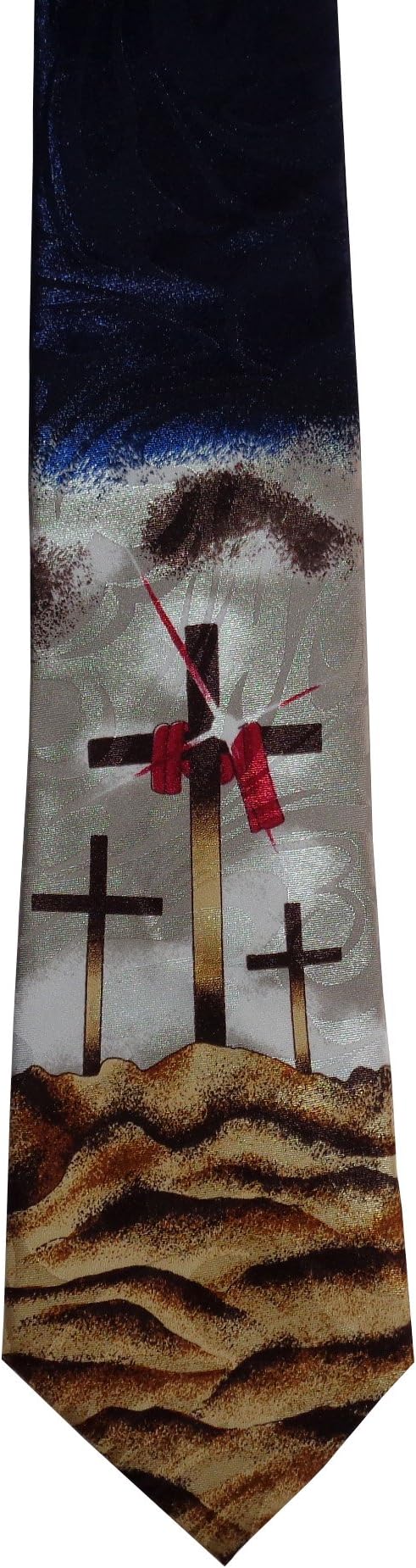Swanson Christian ProductsSwanson Christian Mens Tie - 3 Crosses w/a twinkle | Comfortable, Inspirational Necktie for Formal or Informal Occasions | Exquisite Design | Gift for Husband, Father and Friends