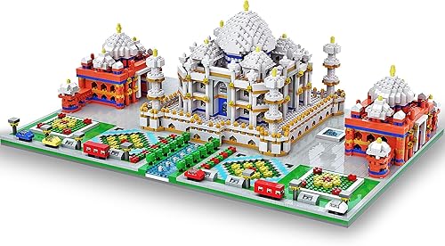 Miniatura 2 de SEMKY Juego de micro mini bloques Taj Mahal famoso modelo de monumento 5477 piezas - Juguetes de construcción y arquitectura regalos para niños y