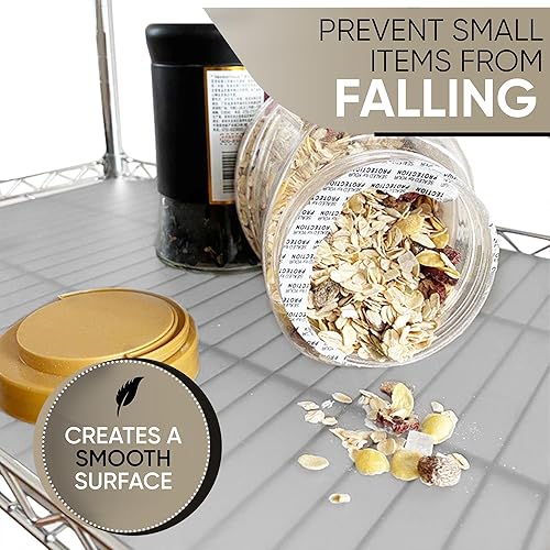 Miniatura 3 de Revestimiento de estante de alambre para estante de alambre, cubierta de estante de alambre grueso, forro de plástico impermeable, revestimiento de