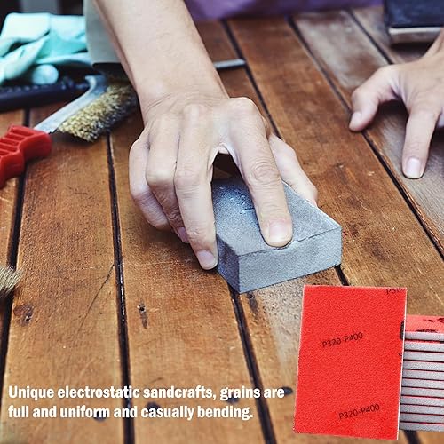 Miniatura 4 de 18 esponjas de lijado de grano 320-2500, almohadillas de lijado ultrafinas, bloque de arena de espuma suave, papel de lija seco húmedo para modelos
