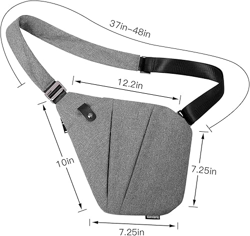 Miniatura 4 de weiatas Sling Bag Chest Shoulder Backpack Crossbody Bags for Men Women Travel Outdoors