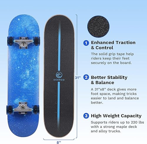 Miniatura 16 de Juegos de patinetas para principiantes con equipo de protección y herramienta de patinaje