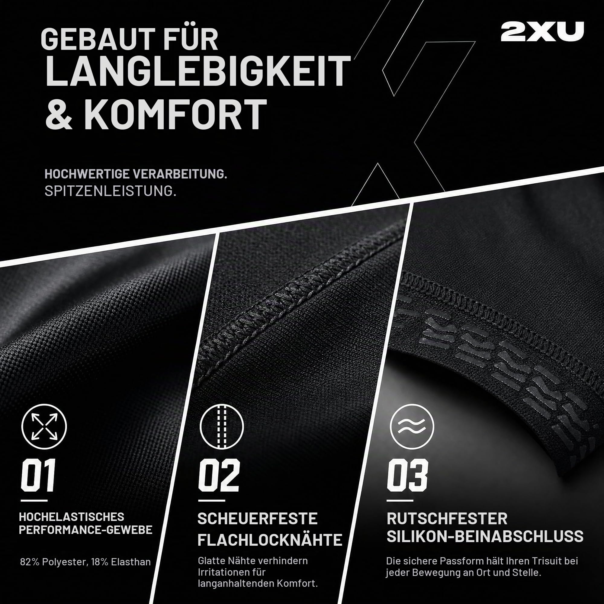 2XU Herren Trisuit mit Ärmeln