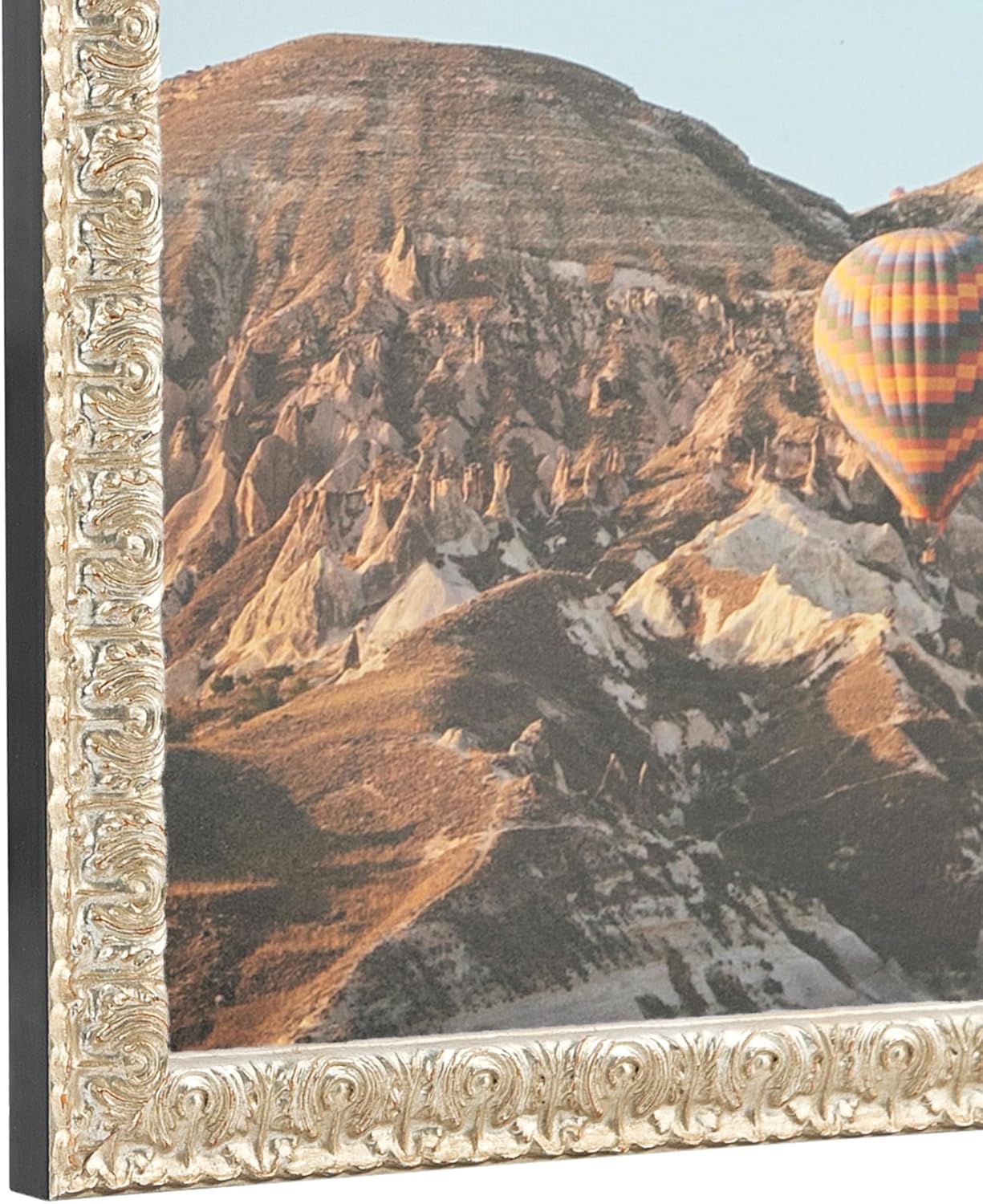 ArtToFrames 8.5x11 Inch Silver Picture Frame, This 1.00 Inch Custom Wood Poster Frame is 1" Wide - Silver Thin - Comes with Foam Backing 3/16 inch and Regular Glass (FBPLD11240-8.5x11)