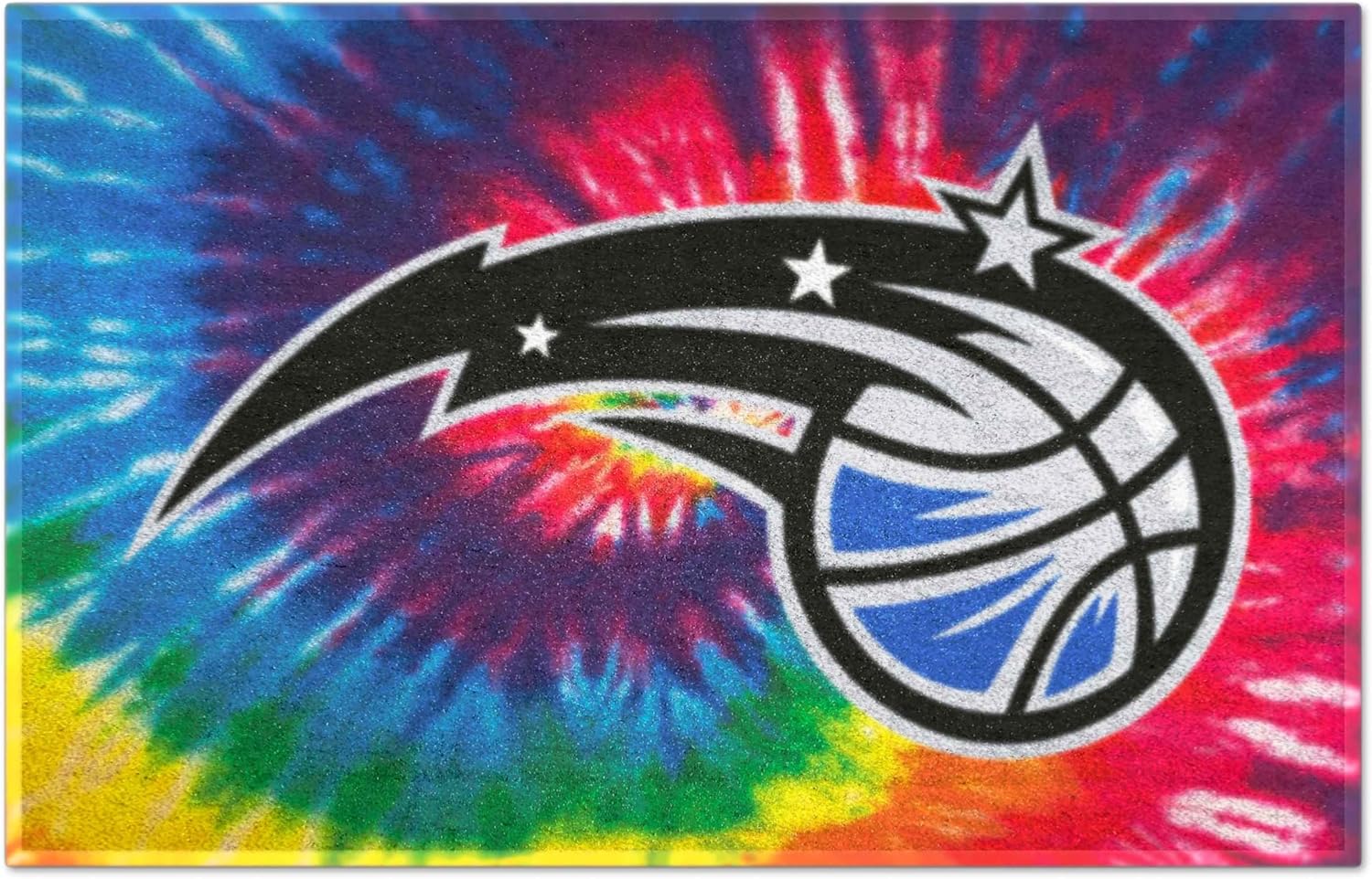 FANMATS 34409 NBA - Orlando Magic Tie Dye Starter Mat Accent Rug - 19in. x 30in.| Sports Fan Home Decor Rug and Tailgating Mat
